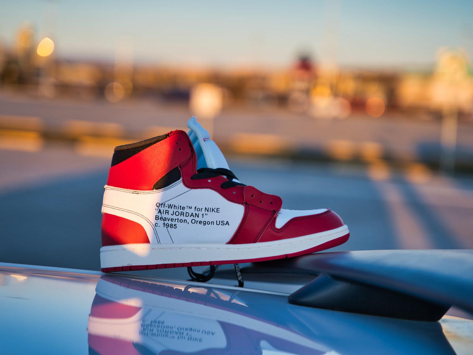 1600x1200 Wallpaper white, black, and red Air Jordan 1 shoe, clothing, apparel, footwear • Wallpaper For You HD Wallpaper For Desktop & Mobile