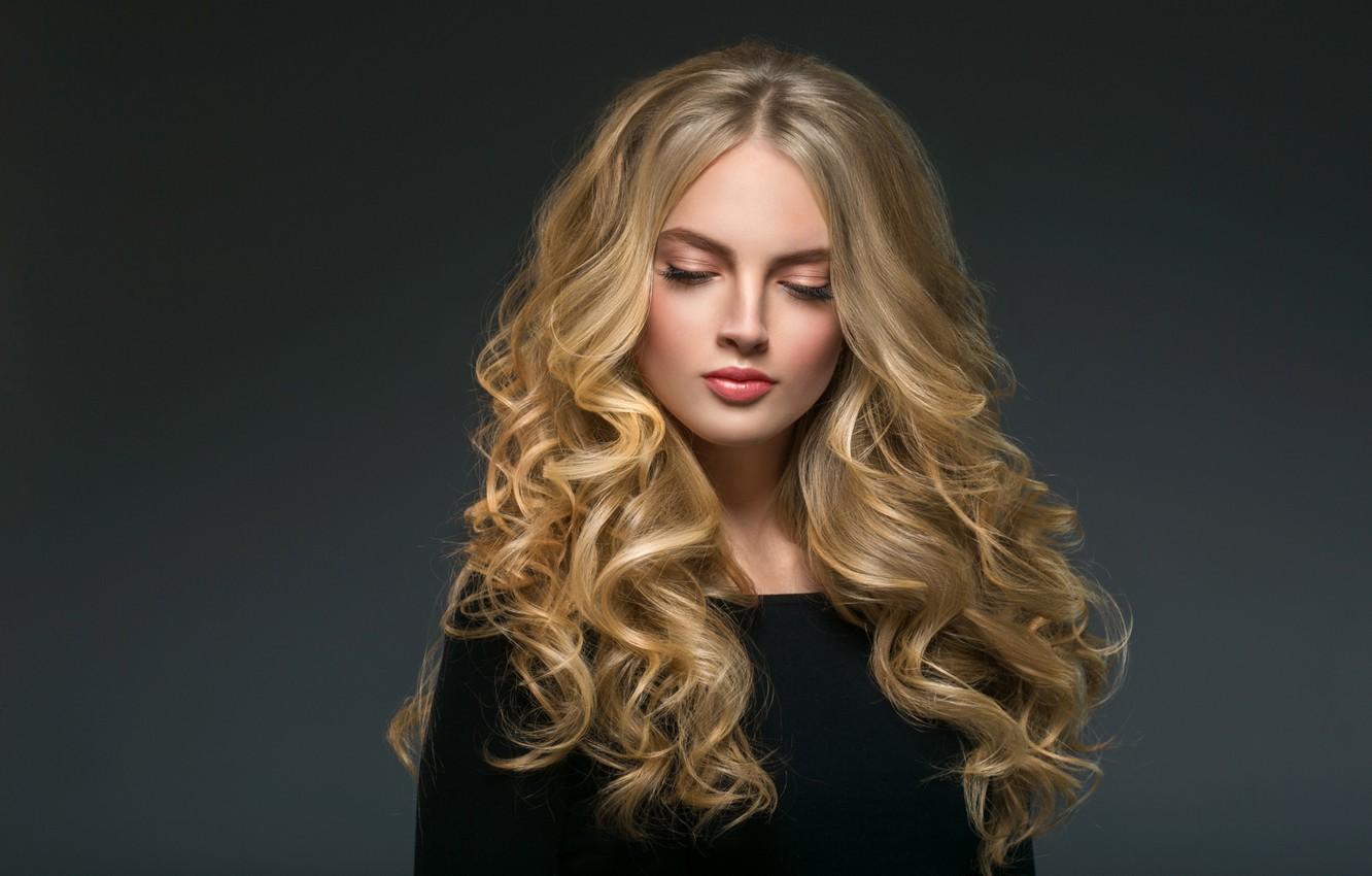 1332x850 Wallpaper model, hair, portrait, hairstyle, blonde, woman, long, face, hair, model, portrait, curly, Ryabusjkina Irina image for desktop, section девушки