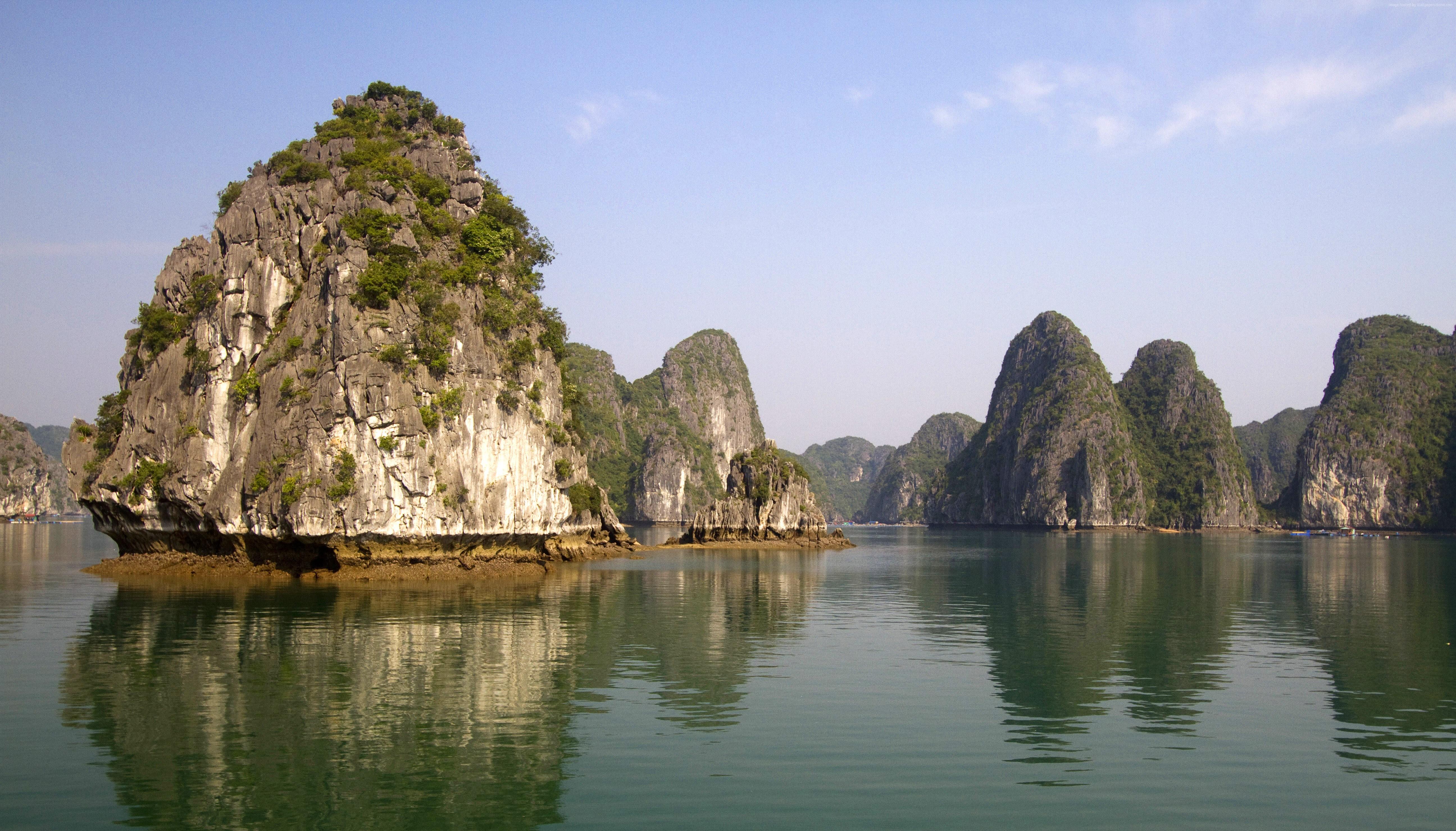 5184x2960 #Vietnam, #travel, #Halong Bay, #mountains, #cruises, k, k wallpaper, #rest, #Ha Long Bay, #boat, k, #river. Mocah HD Wallpaper