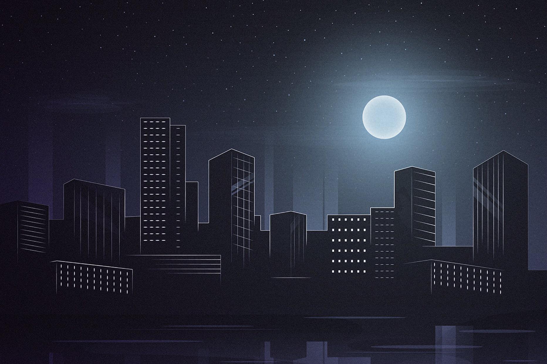 Moonlight City Wallpapers - Top Free Moonlight City Backgrounds ...