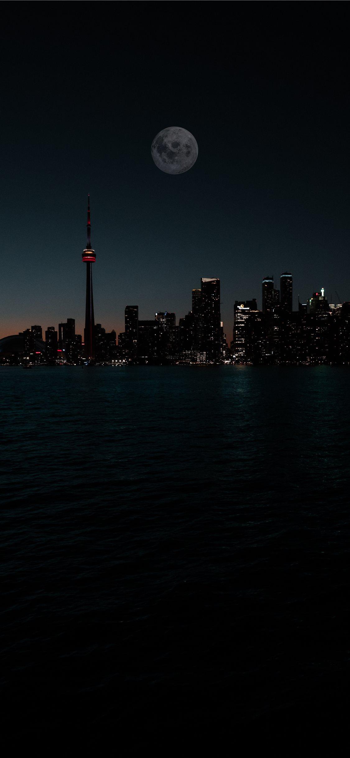 1125x2436 city during night iPhone 11 Wallpaper Free Download
