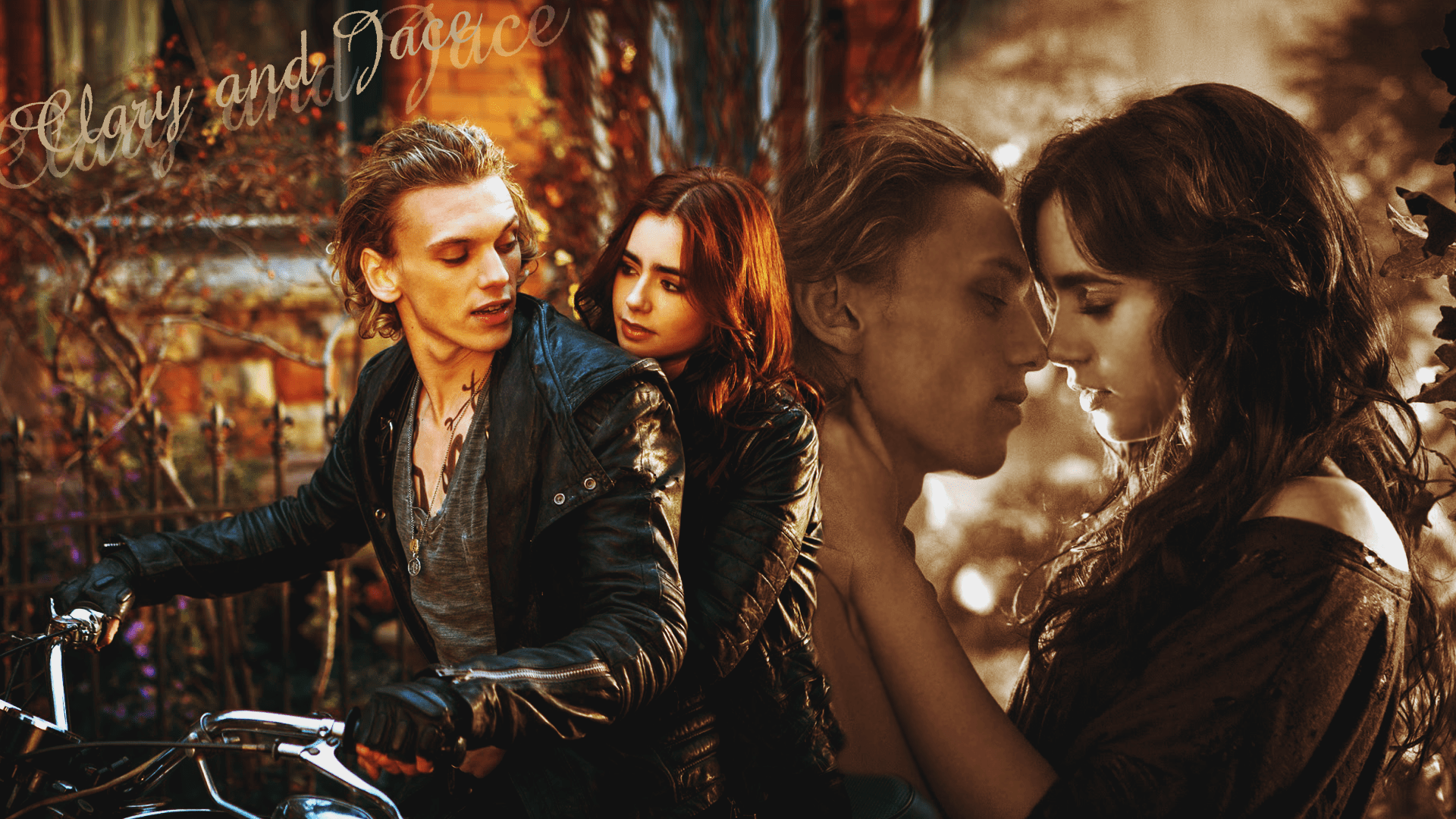 1920x1080 Clary and Jace wallpaper Instruments Wallpaper