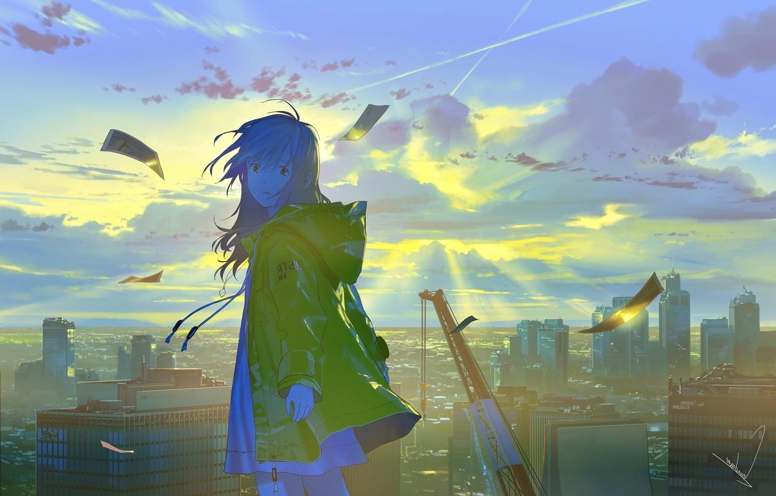 Premium Photo  Roof top corner of a building with mega city view at night   Anime building background rooftop Anime buildings background Anime  background raining city