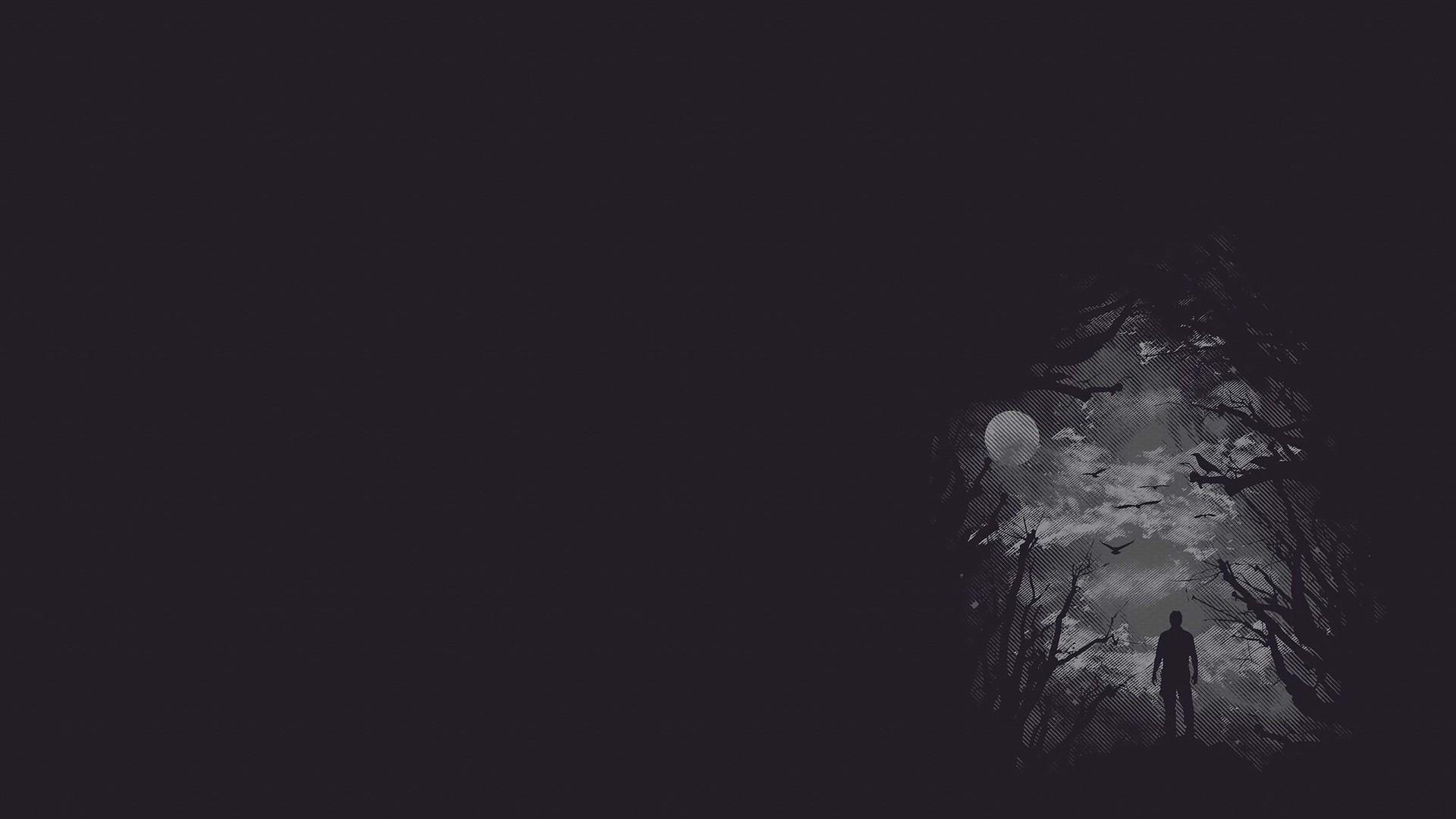 1920x1080 Dark Gray Minimalist Wallpaper
