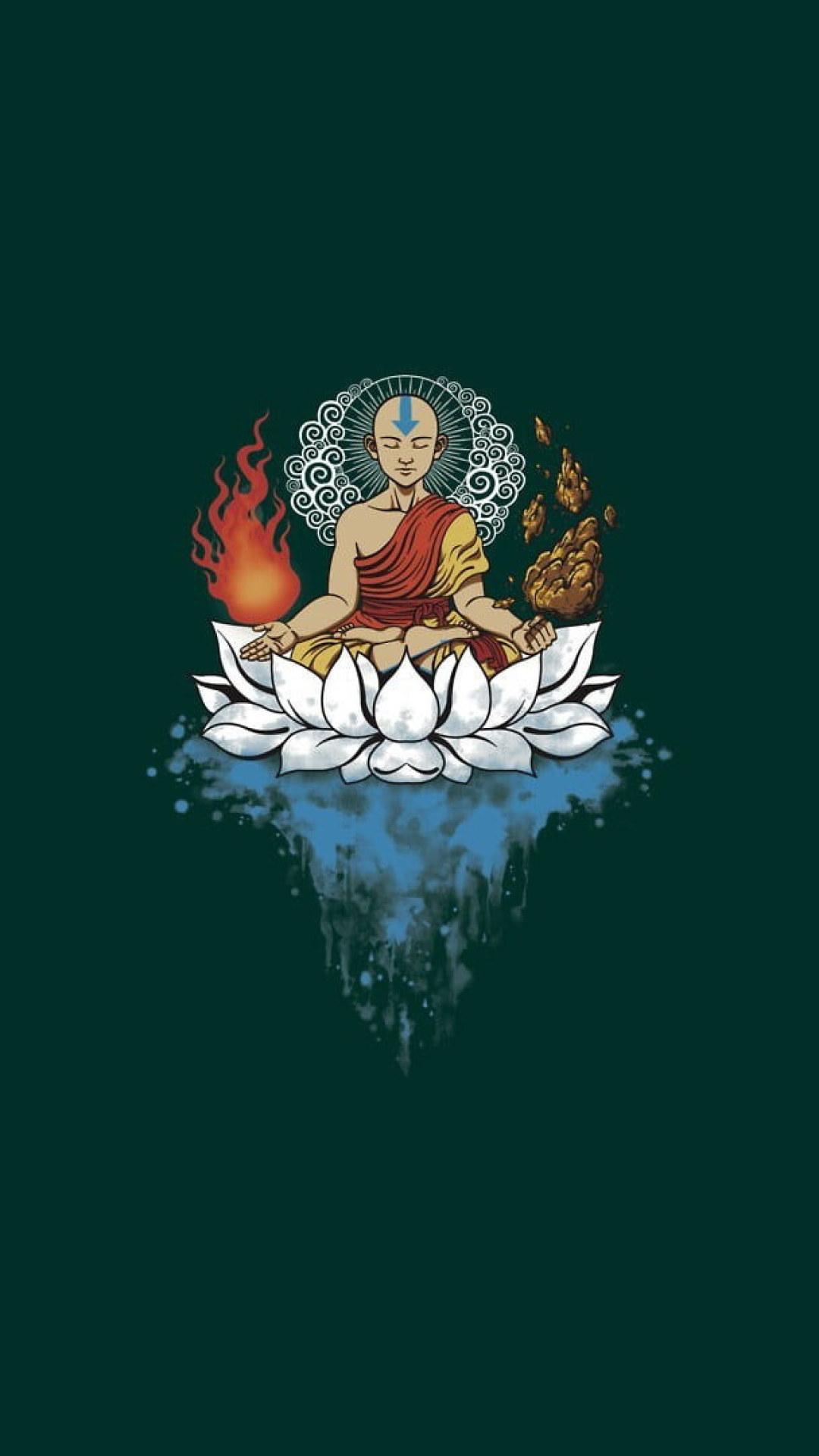 1080x1920 Avatar Aang wallpaper, minimalism, Buddhism, Avatar: The Last Airbender • Wallpaper For You HD Wallpaper For Desktop & Mobile