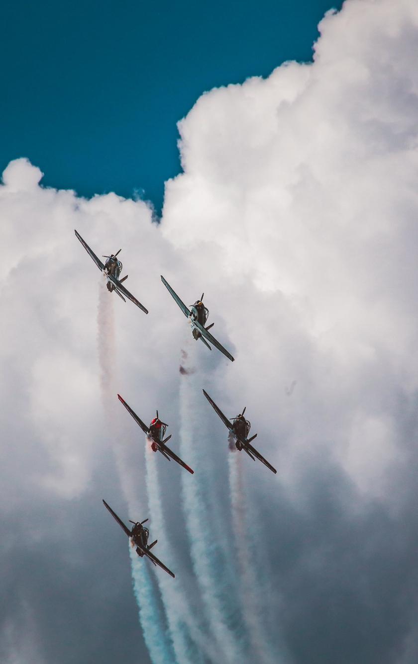 840x1336 Download 840x1336 wallpaper airshow, clouds, white, sky, aircraft, iphone iphone 5s, iphone 5c, ipod touch, 840x1336 HD image, background, 18365