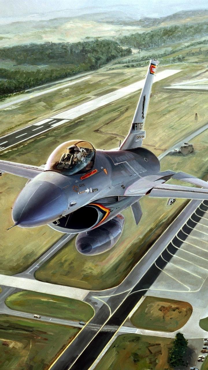 720x1280 F 16 Fighting Falcon Htc One X Wallpaper
