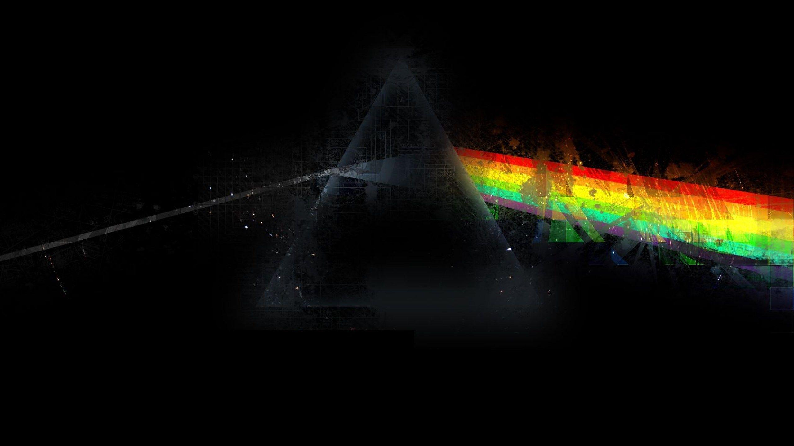 2560x1440 pink floyd triangle rainbow graphics background wallpaper 2560x1440. Pink floyd wallpaper, Pink floyd wallpaper 4k, Pink floyd