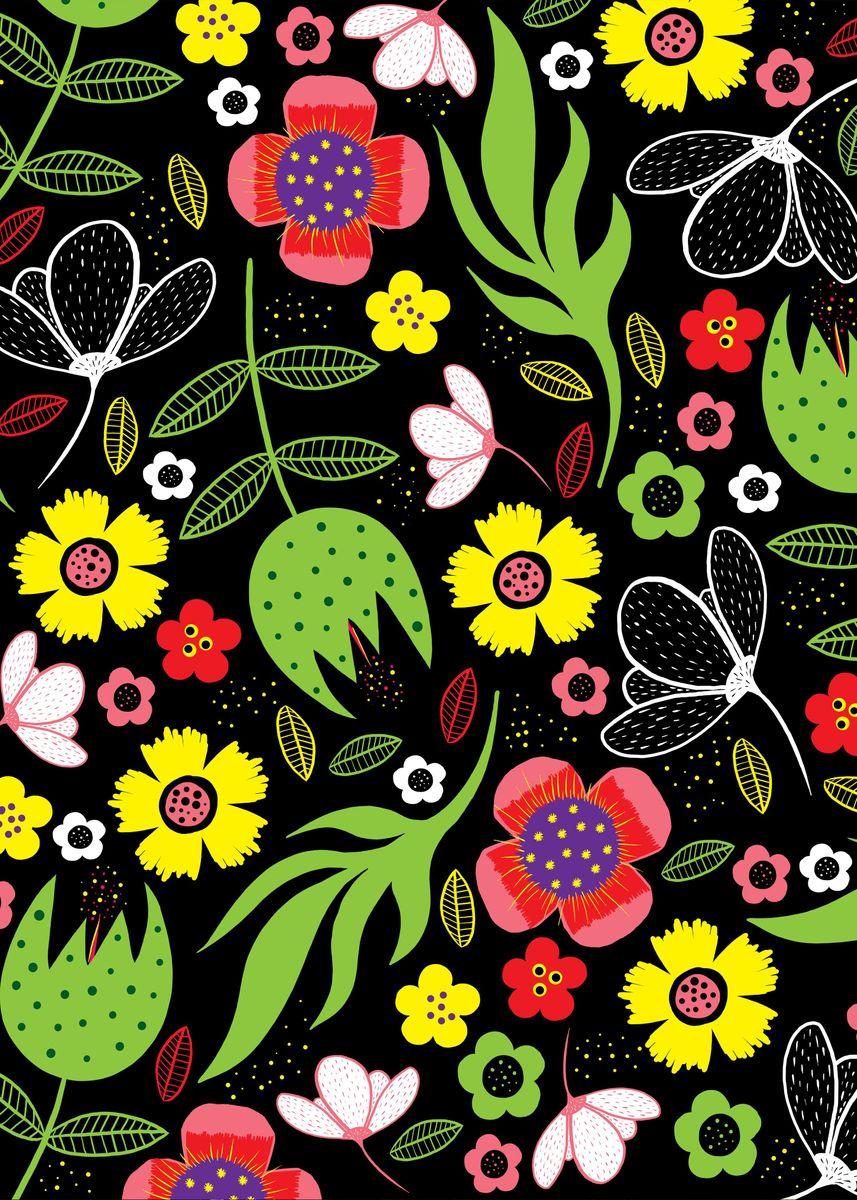857x1200 Bohemian Hippie Flowers' Poster