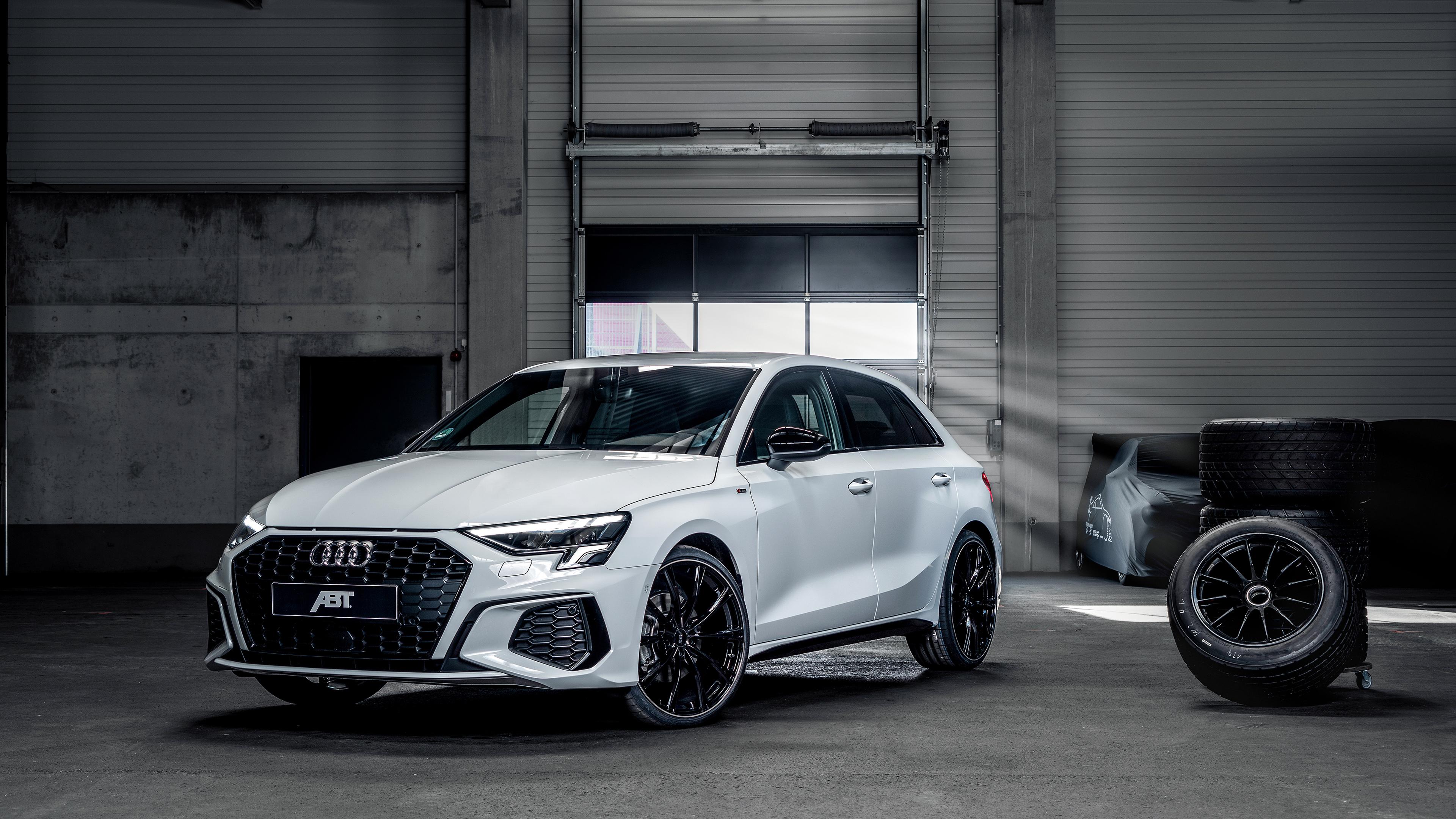 3840x2160 ABT Audi A3 Sportback S line 2021 4K Wallpaper. HD Car Wallpaper