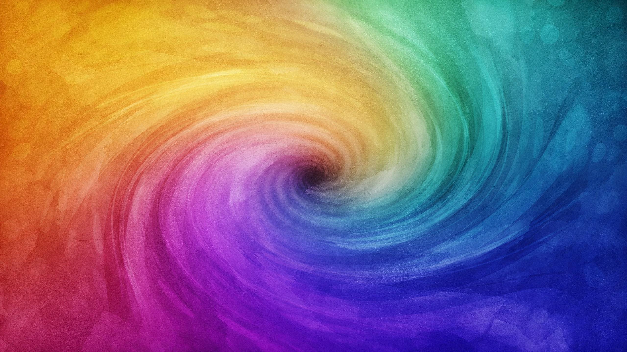 2560x1440 Wallpaper Rainbow spiral 2560x1440 QHD Picture, Image