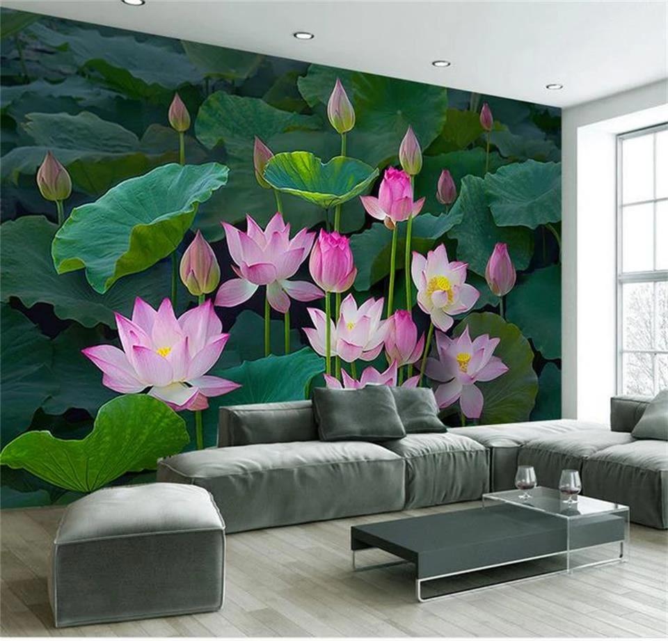 960x921 custom 3D photo wallpaper living room mural lotus flower lake photography painting TV background non woven wallpaper for wall 3D. wallpaper for walls 3D. photo wallpaperwallpaper for walls