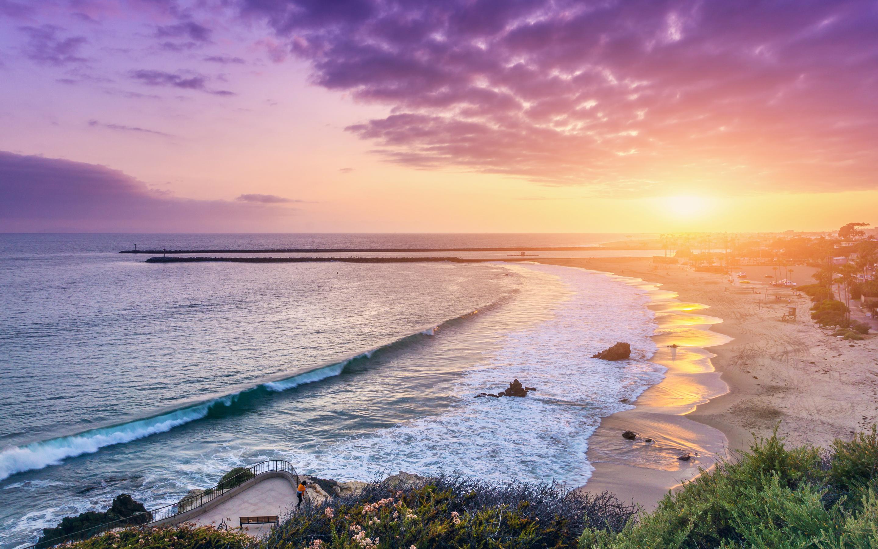 2880x1800 of Beach 4K wallpaper for your desktop or mobile screen