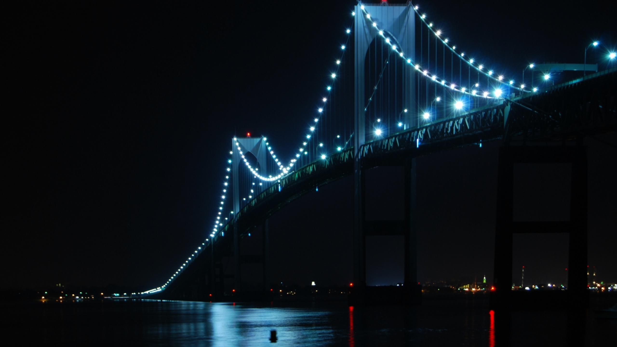 2560x1440 Newport Bridge Rhode Island Mac Wallpaper Download