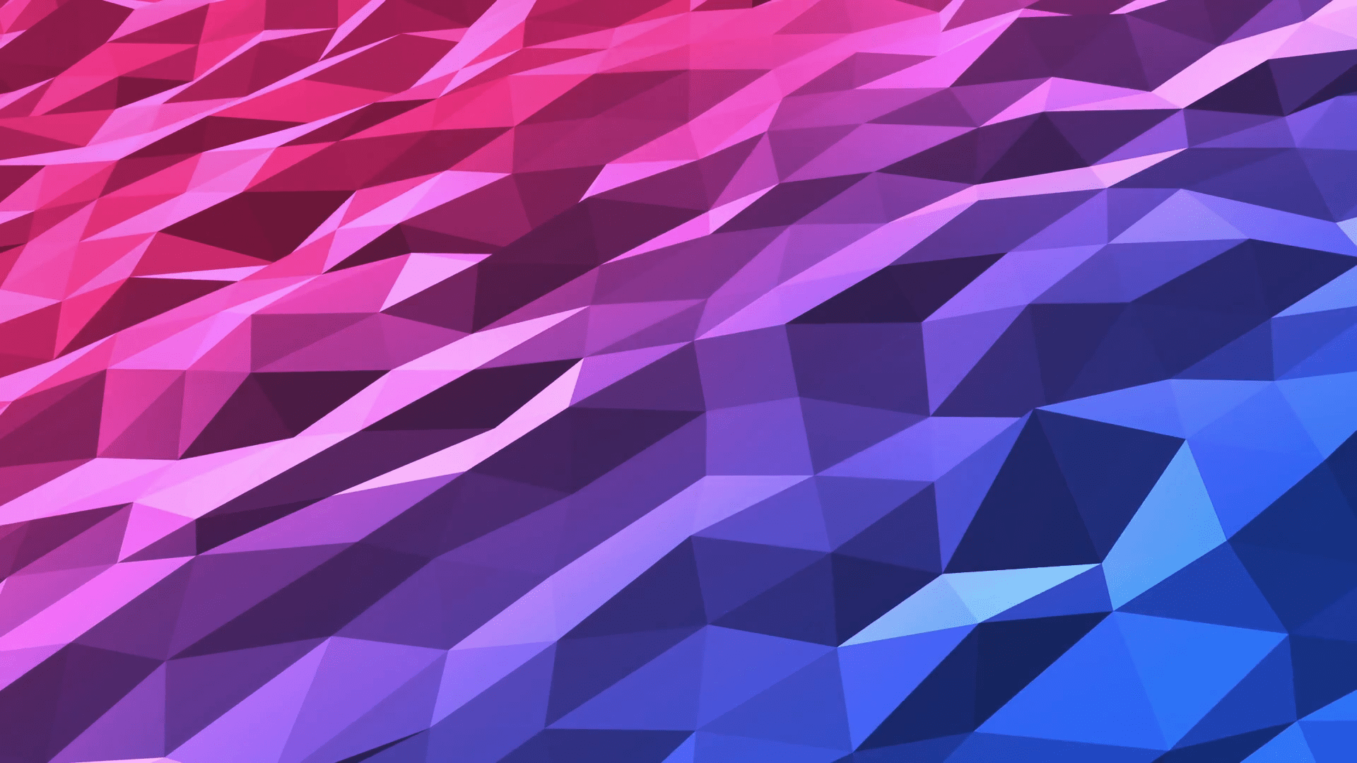 1920x1080 Red Blue Pink Magenta Polygons. Low Poly. Seamless Looping Motion Background DCI 4K Ultra HD Full HD Motion Background