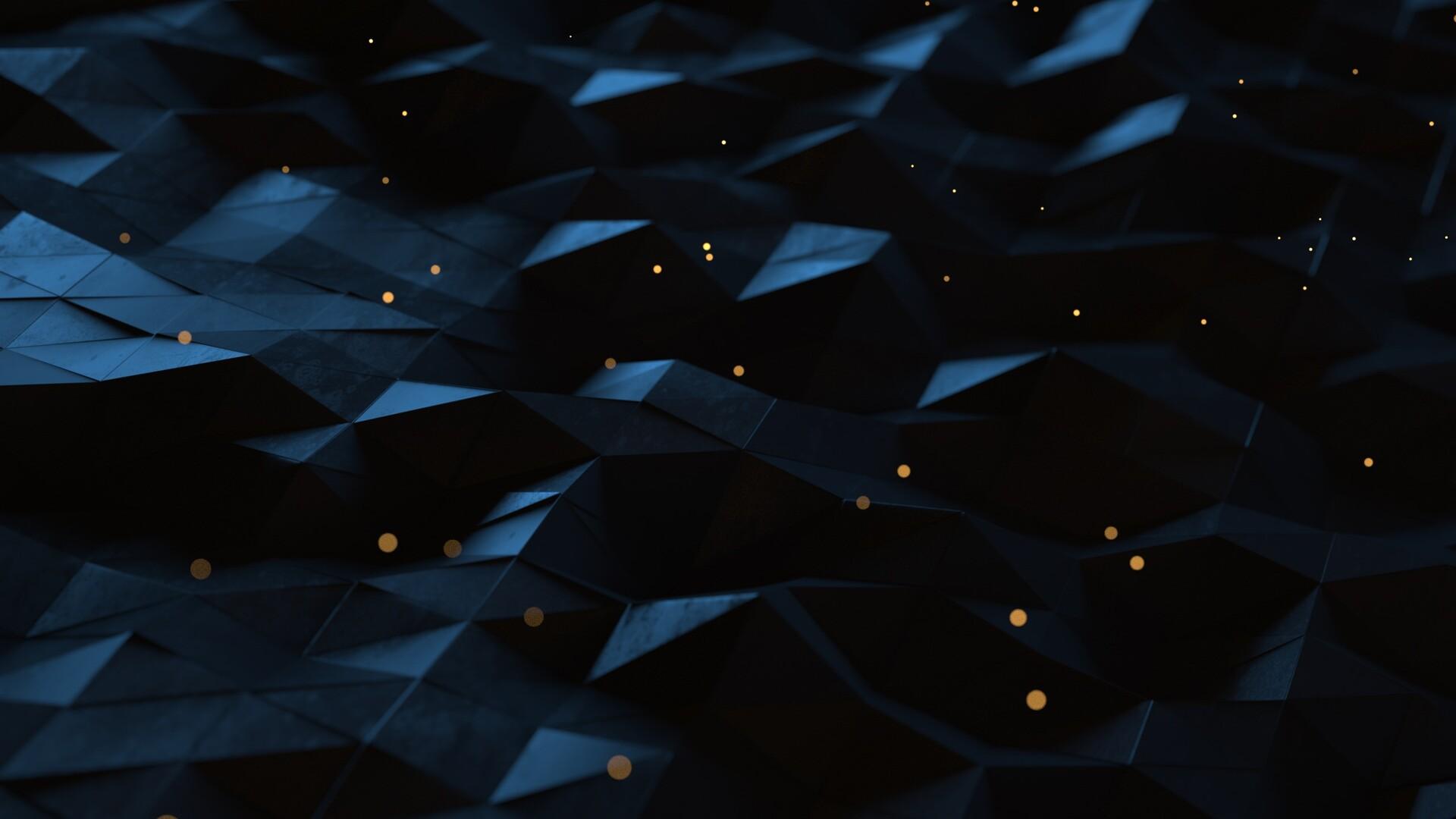 1920x1080 Polygon Art Geometry Blue Abstract 4k Laptop Full HD 1080P HD 4k Wallpaper, Image, Background, Photo and Picture
