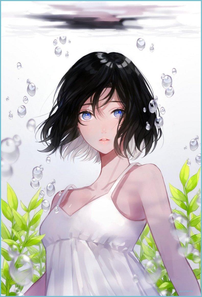791x1164 image About Short Hair Anime Girl On We Heart It See More Girl Short Hair