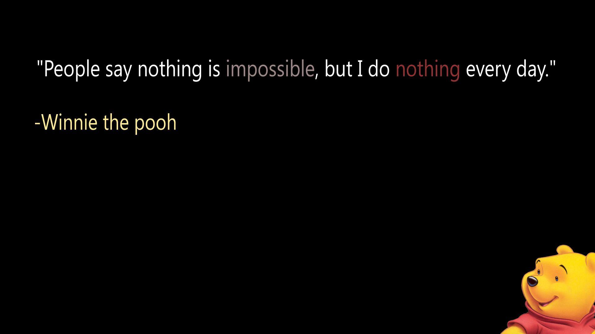 1920x1080 Winnie The Pooh Quotes Wallpaper