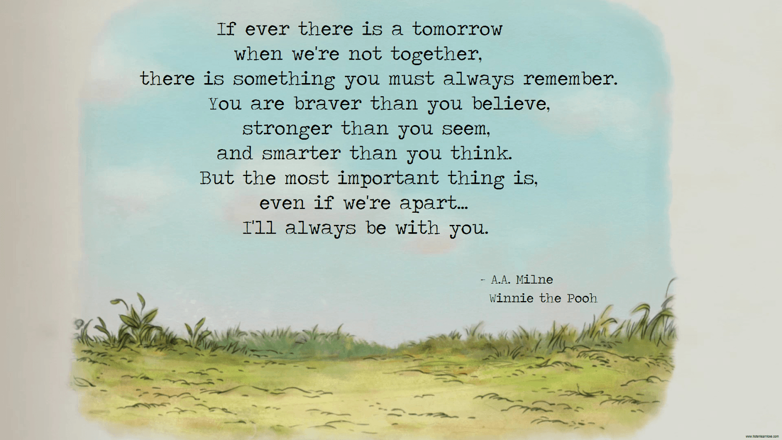1600x900 Winnie The Pooh Quotes Wallpaper