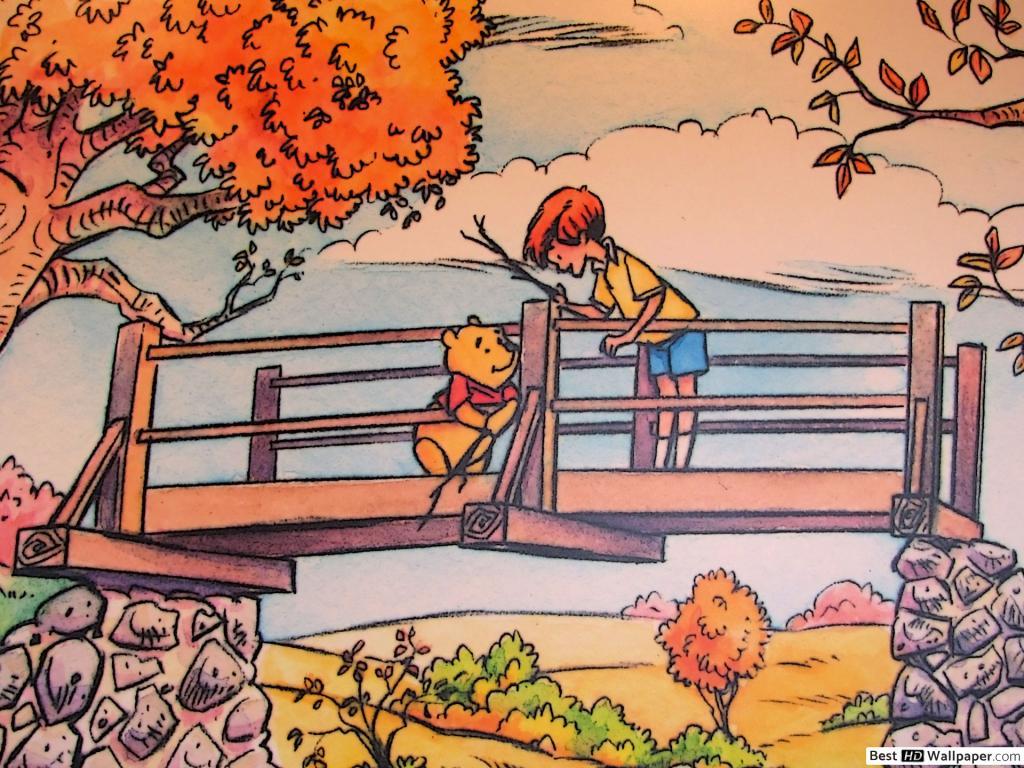 1024x768 Winnie the Pooh! HD wallpaper download
