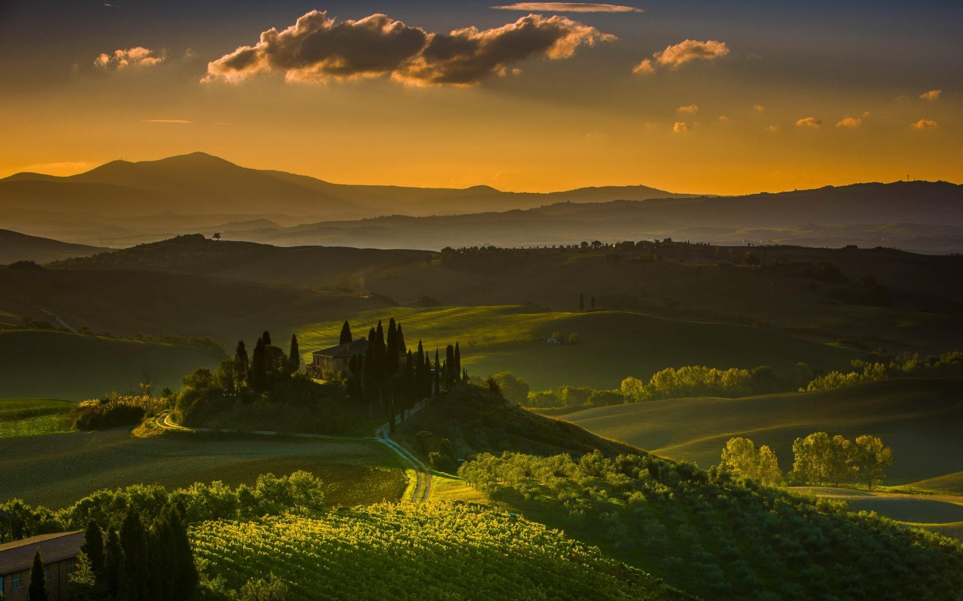 1920x1200 Beautiful Tuscany landscape, Italy wallpaper download. Wallpaper, picture, photo