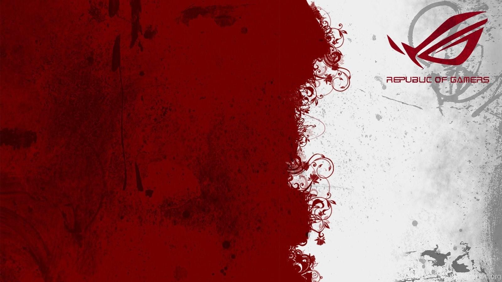 1600x900 Republic Of Gamer Asus Gamers Red HD 1600x900 IWallHD Wallpaper HD Desktop Background