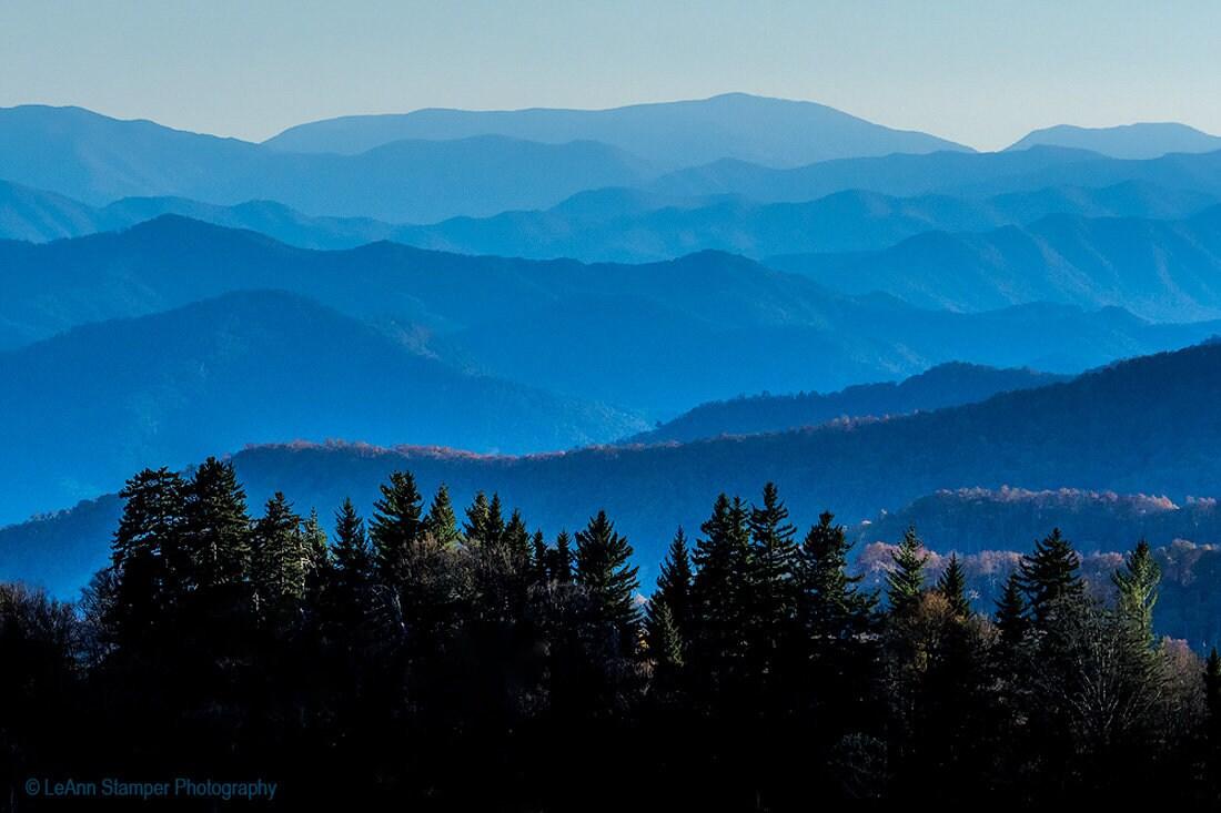 1100x733 Blue Ridge Mountains Print North Carolina NC Fine Art Canvas