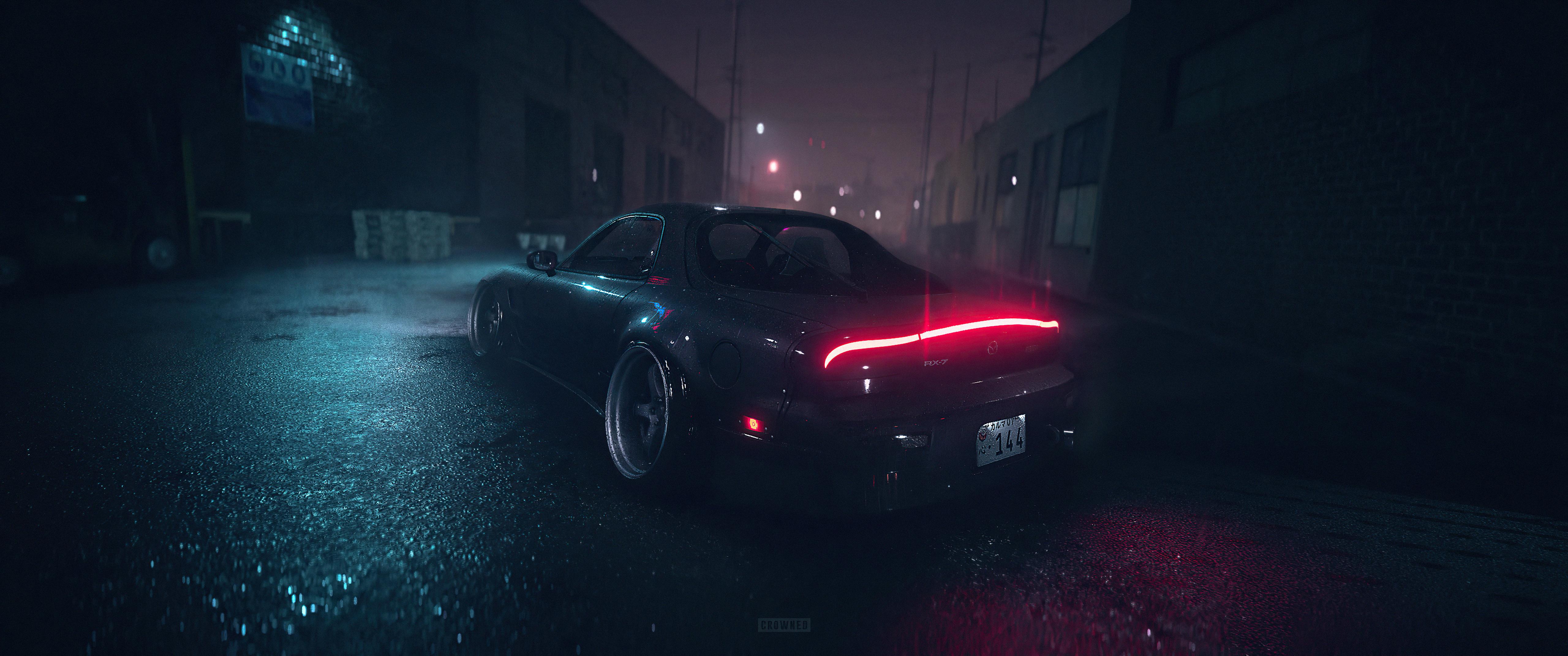 5120x2143 Wallpaper 4k Mazda Rx7 Need For Speed Rain 4k Wallpaper