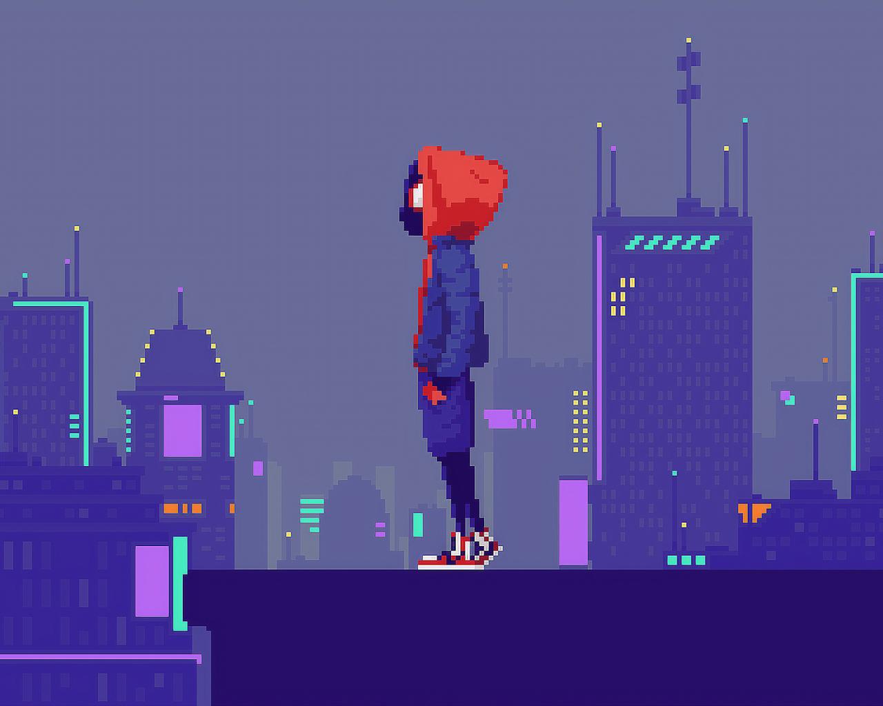 1280x1024 Spider Man Pixel Art 1280x1024 Resolution Wallpaper, HD Artist 4K Wallpaper, Image, Photo And Background