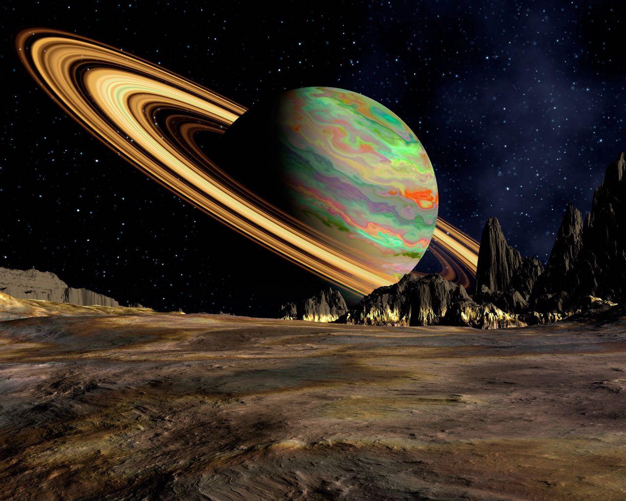 1280x1024 Download wallpaper 1280x1024 planet, saturn, space, ring standard 5:4 HD background