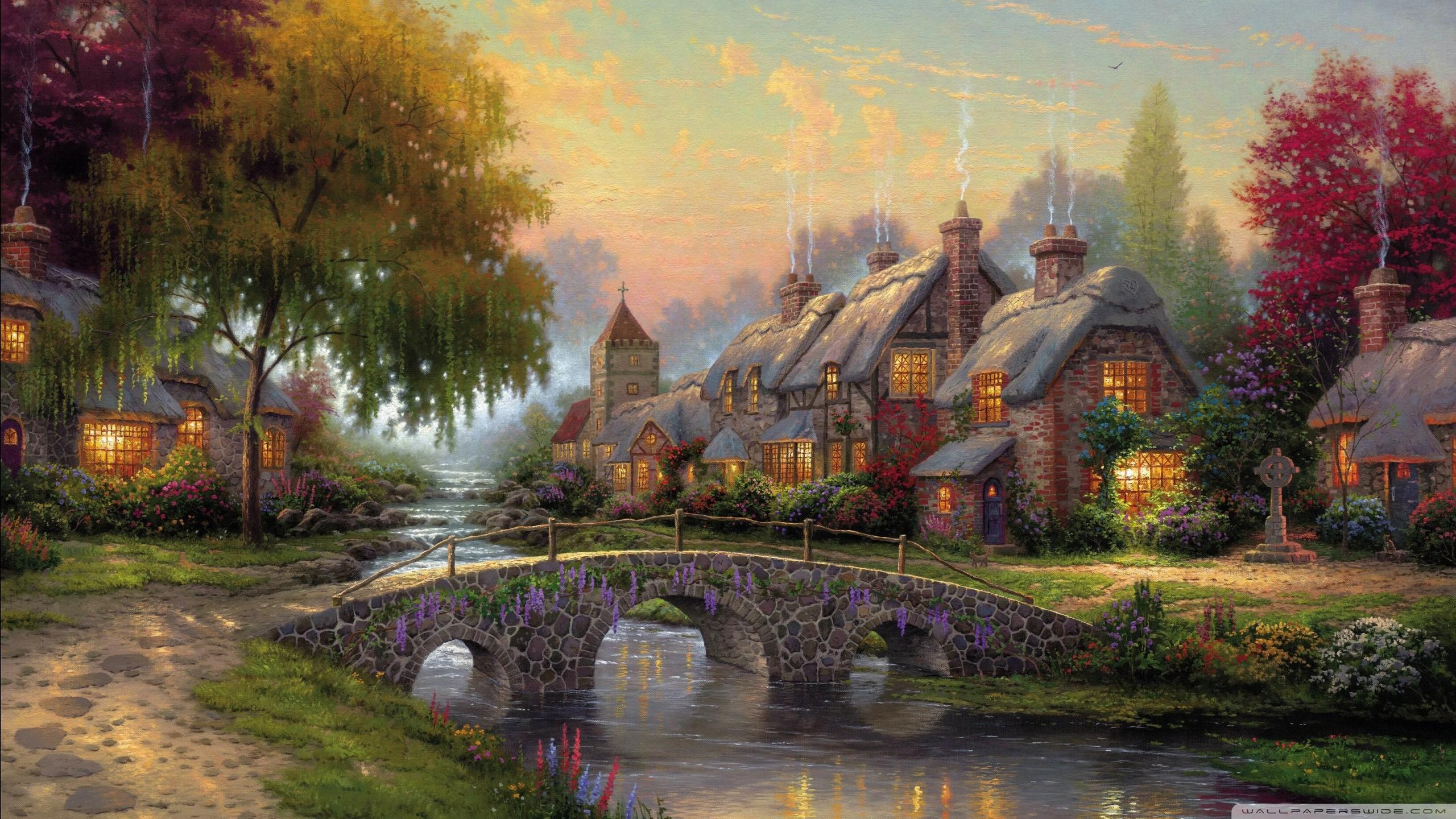 2560x1440 Thomas Kinkade Wallpaper for Desktop