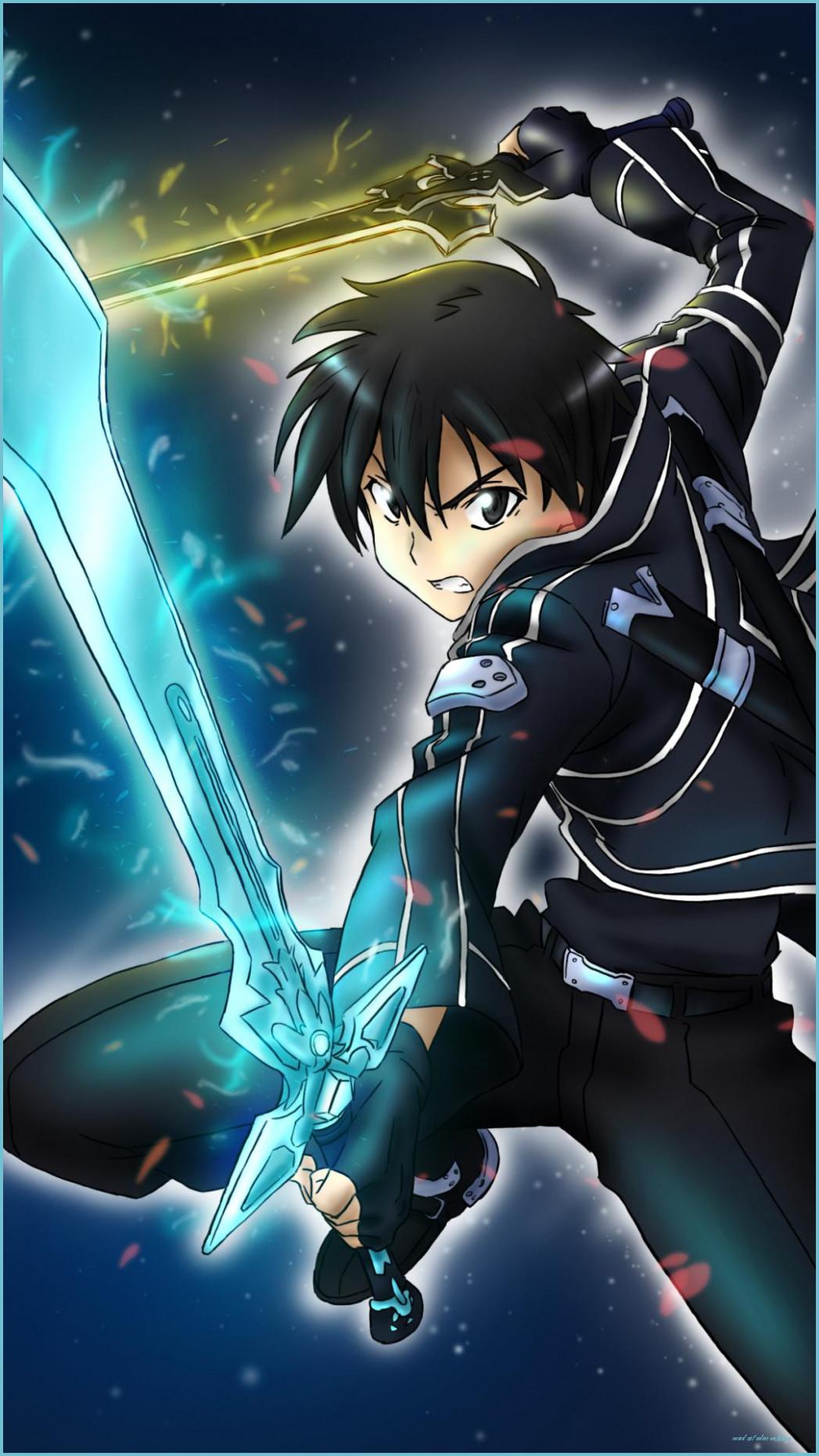 1047x1862 Sword Art Online (kirito And Asuna) For Android Art Online Wallpaper