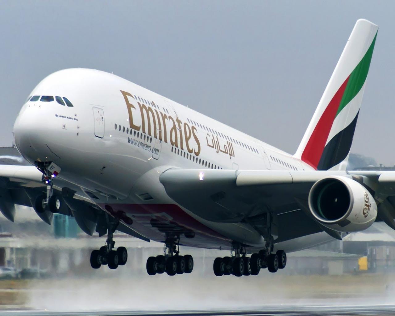 1280x1024 Free download The Airbus A380 Emirates airline takes off wallpaper and image [1920x1080] for your Desktop, Mobile & Tablet. Explore Emirates Airline Wallpaper. Emirates Airline Wallpaper, Emirates Stadium Wallpaper, Emirates Wallpaper