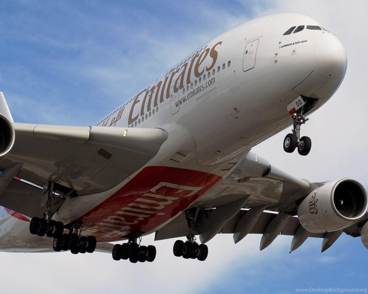 1280x1024 Singapore Airlines & Fly Emirates Airbus A380 800 HD Wallpaper. Desktop Background