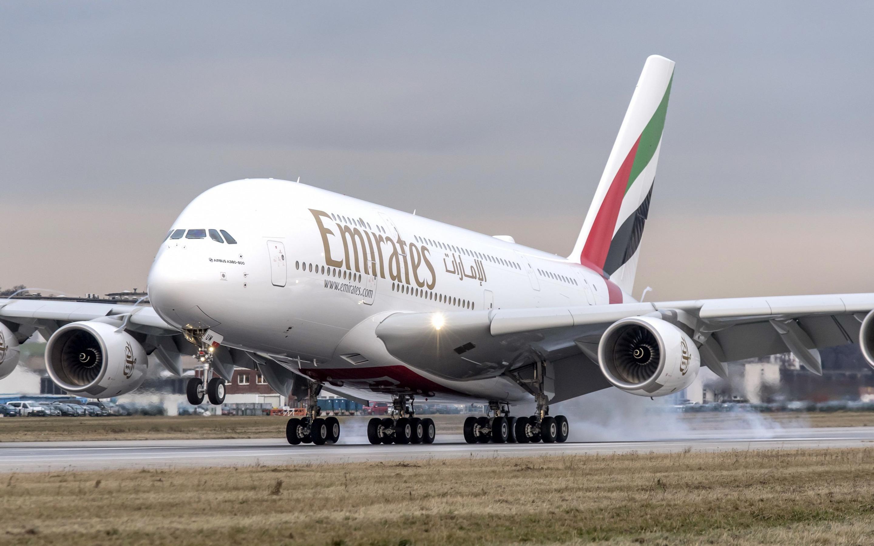 2880x1800 Download wallpaper Airbus A380- Emirates Airlines, A large passenger airliner, passenger aircraft, UAE, Airbus for desktop with resolution 2880x1800. High Quality HD picture wallpaper