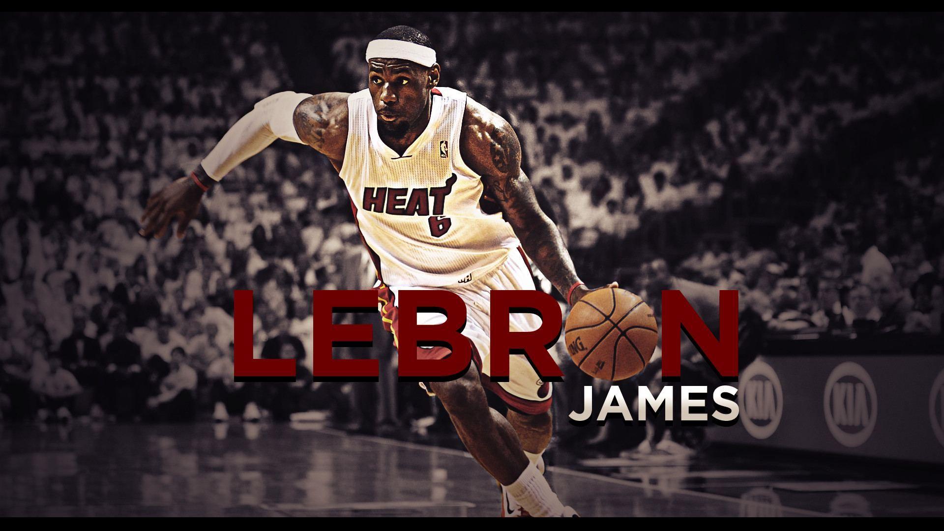 1920x1080 Lebron James Dunk Heat Wallpaper 2015