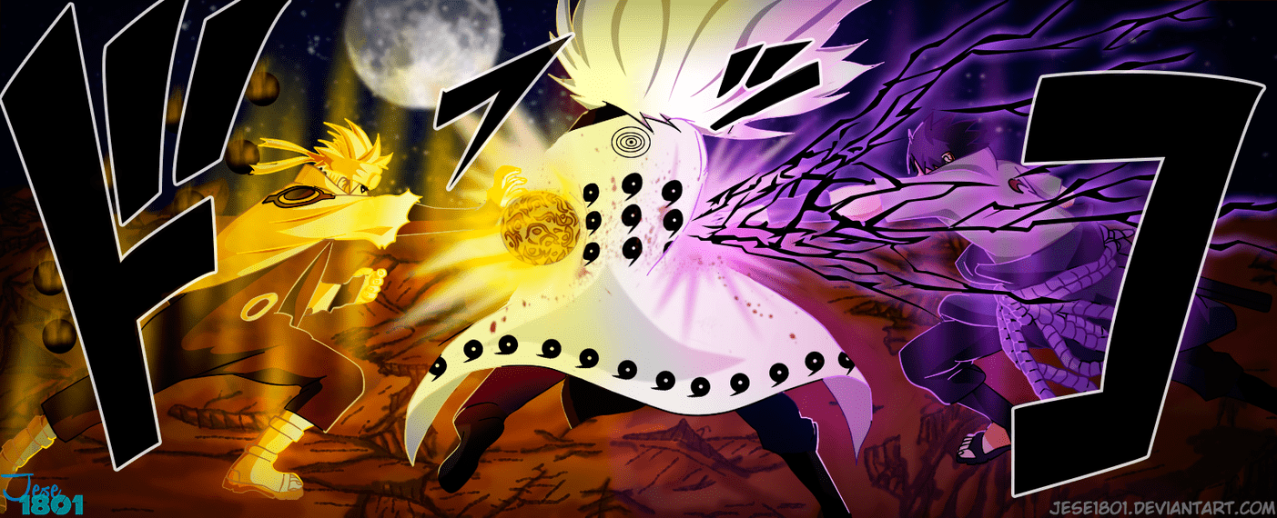 1403x570 naruto and sasuke vs madara wallpaper Top Wallpaper