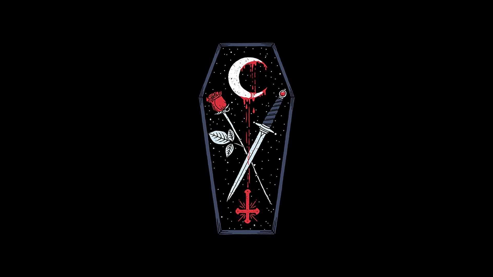1920x1080 #sword, #rose, #death, #religion, #war, #coffins, #Christianity, # minimalism, #Islam, wallpaper. Mocah HD Wallpaper