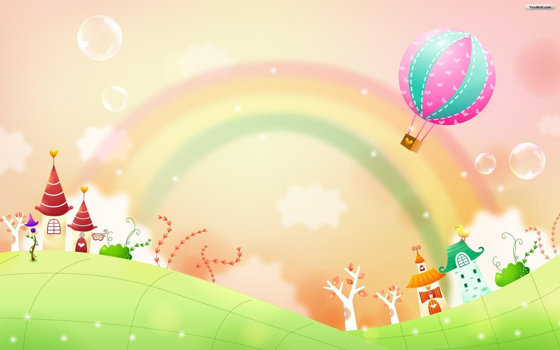 cute rainbow desktop backgrounds