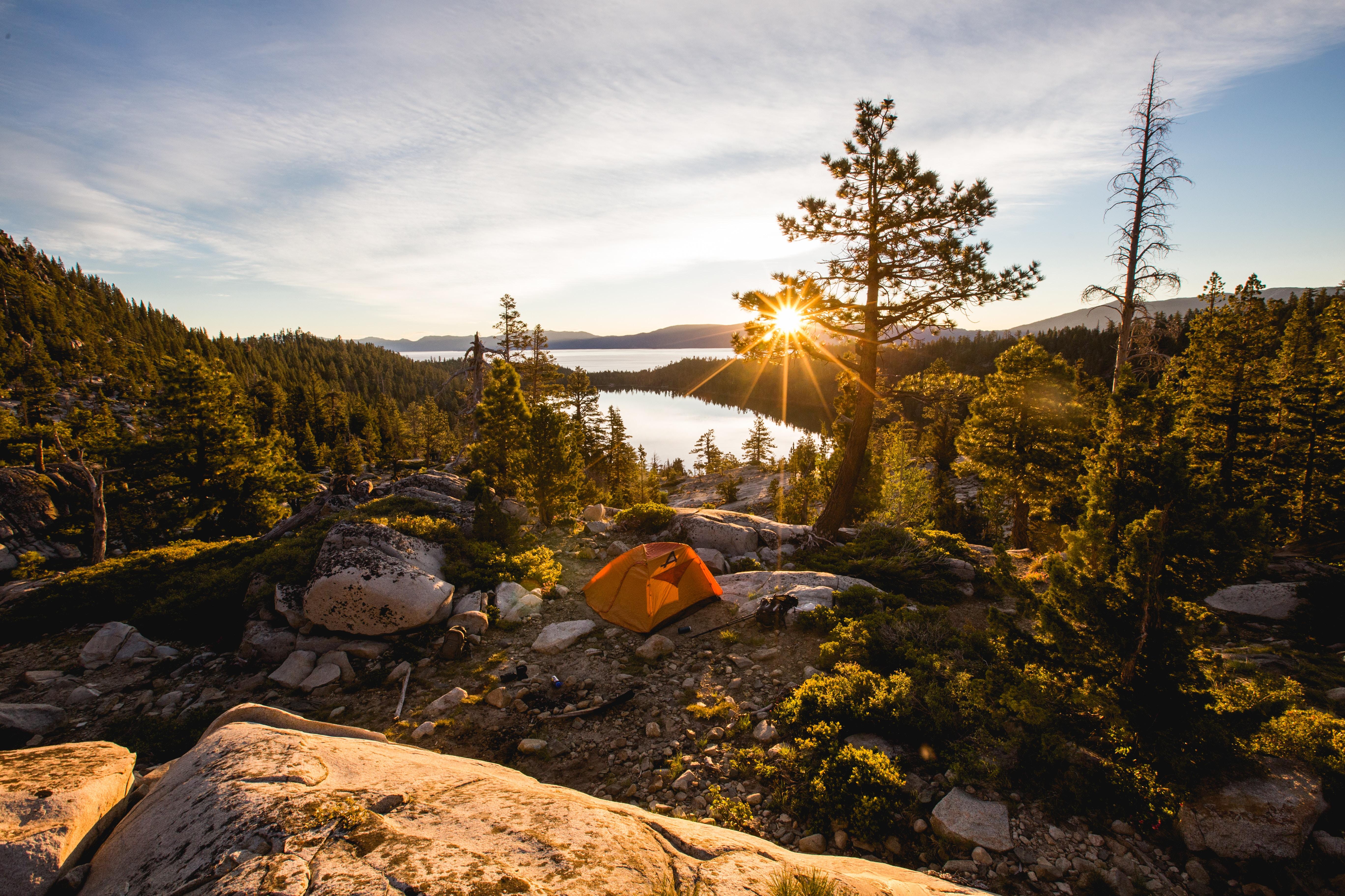 5472x3648 5472x3648 #water, #wilderness, #sunset, #camp, #camping, #lake, #sun, #Creative Commons image, #forest, #explore, #nature, #tent, #sunshine, #reflection, #adventure, #hiking, #tree, #rock, #outdoor, #sunrise HD Wallpaper