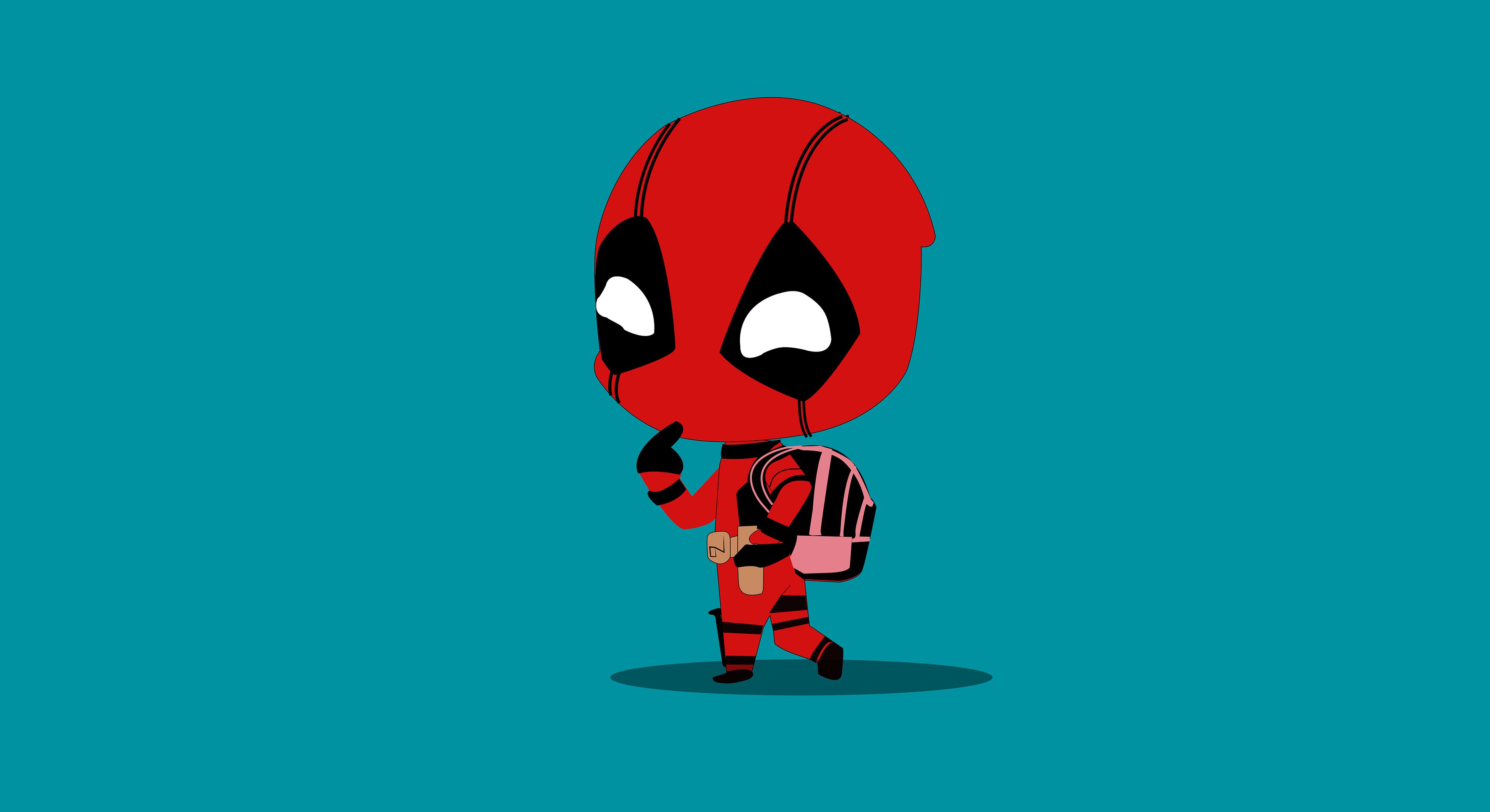 3840x2095 Little Deadpool Laptop Full HD 1080P HD 4k Wallpaper, Image, Background, Photo and Picture