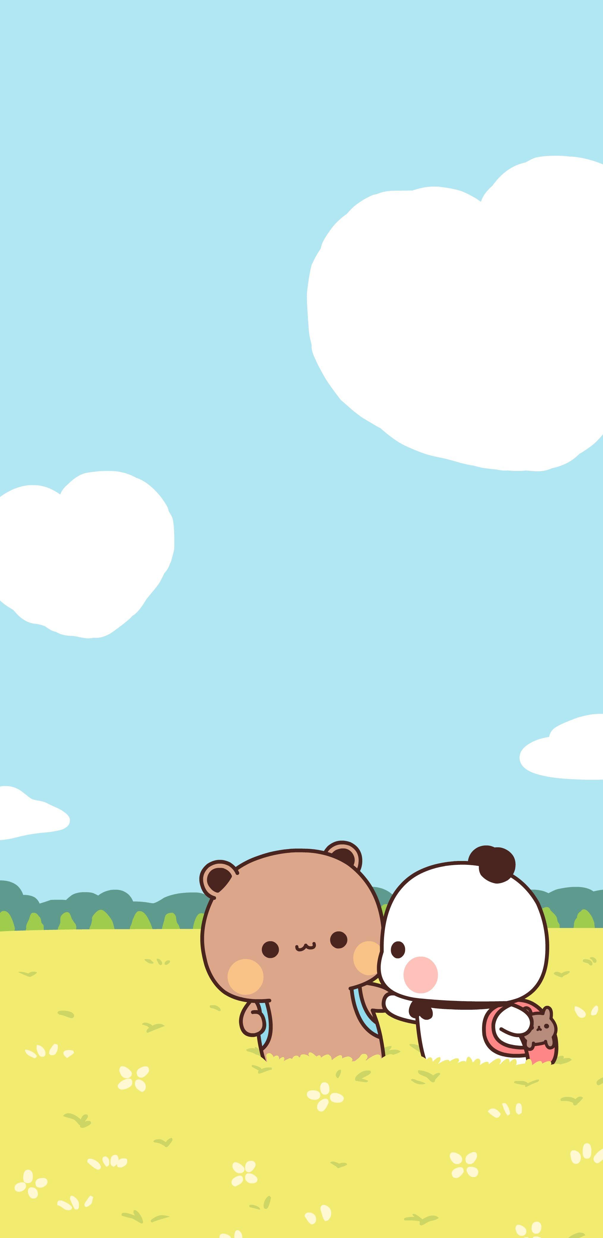 2029x4167 Little Bear Cartoon Background