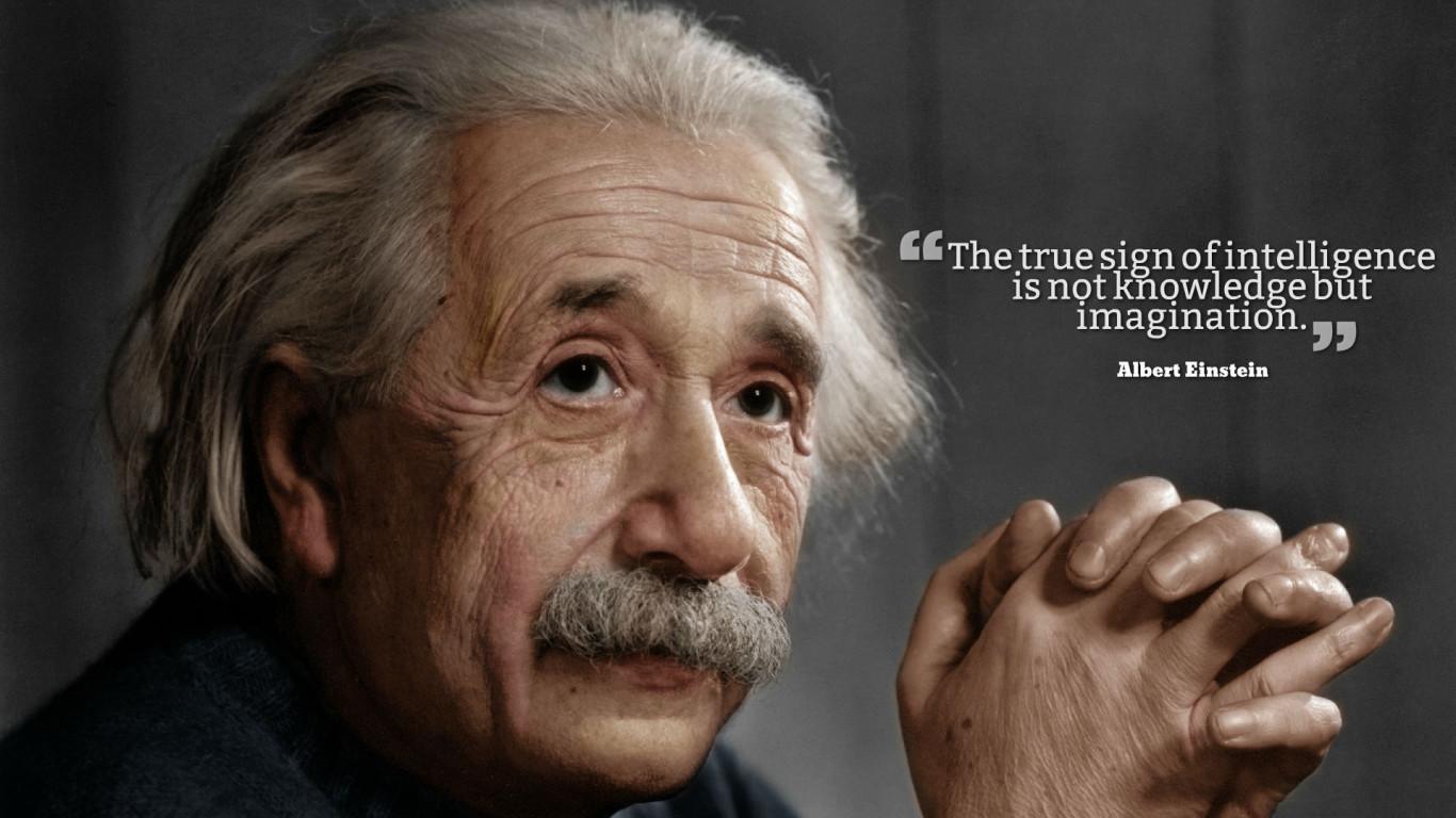 1366x768 Albert Einstein Quotes HD Wallpaper 13785