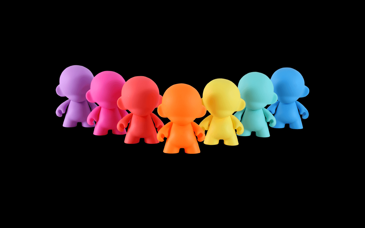 1280x800 Cute Boy Picture Rainbow Wallpaper