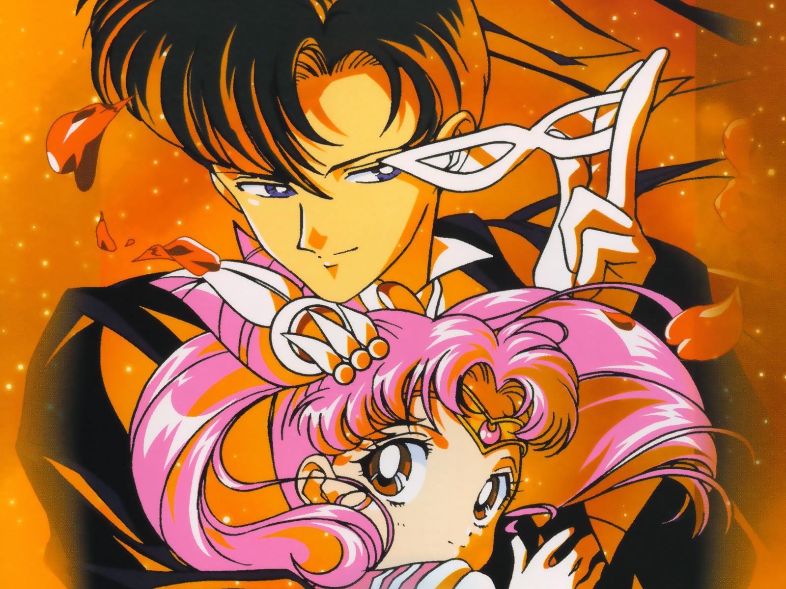 1600x1200 Sailor chibi moon and Tuxedo mask Moon Wallpaper