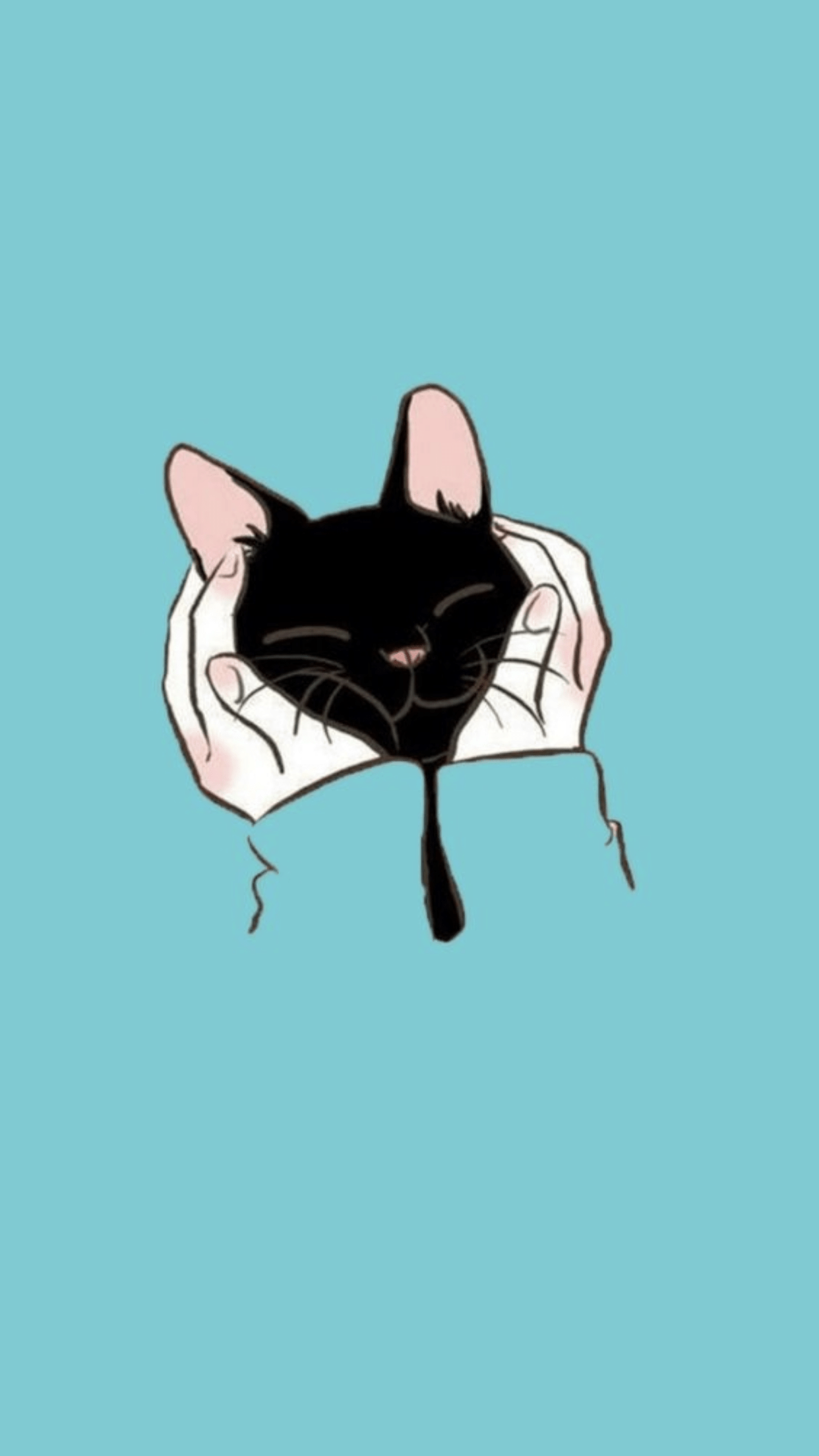 1242x2208 Wallpaper cat. Cat wallpaper, Cat art, Cute wallpaper