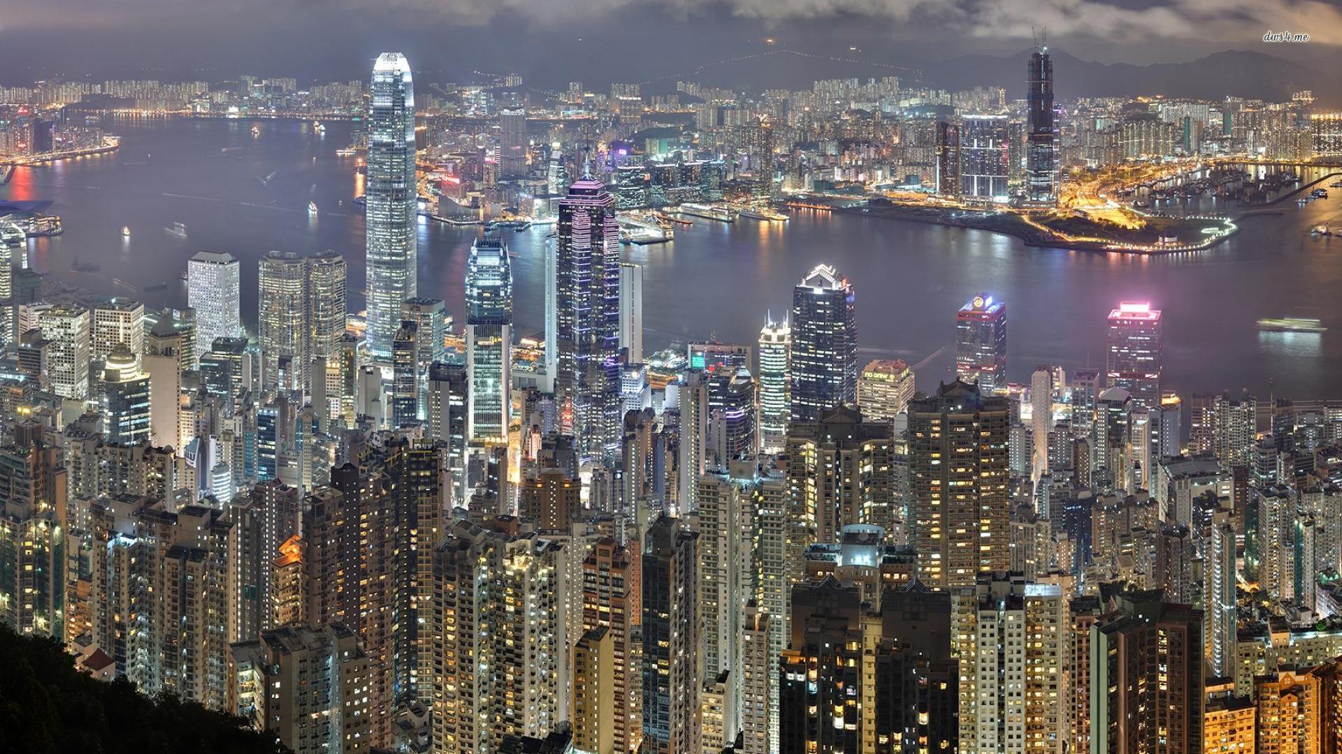 1920x1080 Hong kong skyline wallpaperx1080
