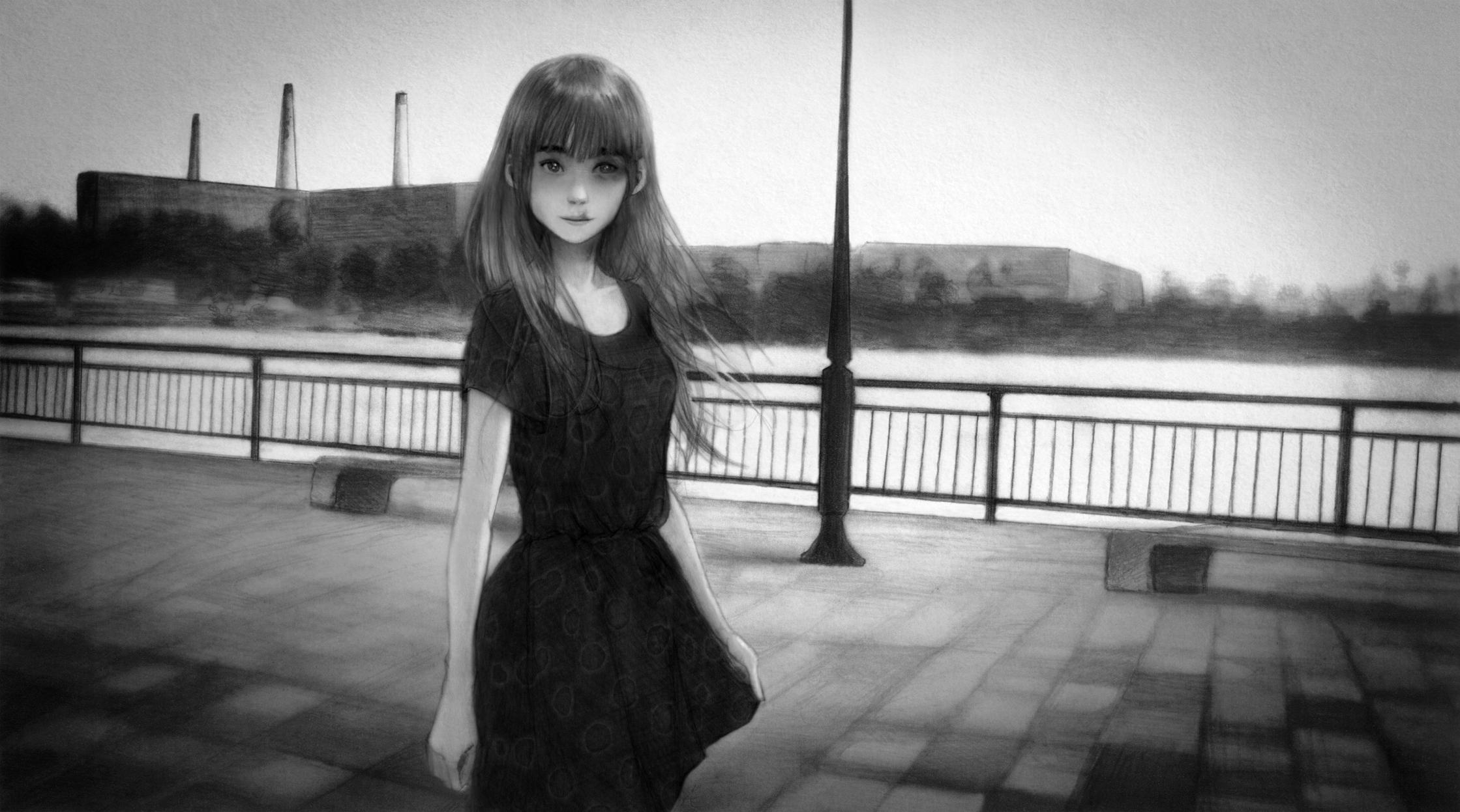 2239x1247 Tanaka Aiko (Oyasumi Punpun) Image by Pixiv Id 2477953 Anime Image Board