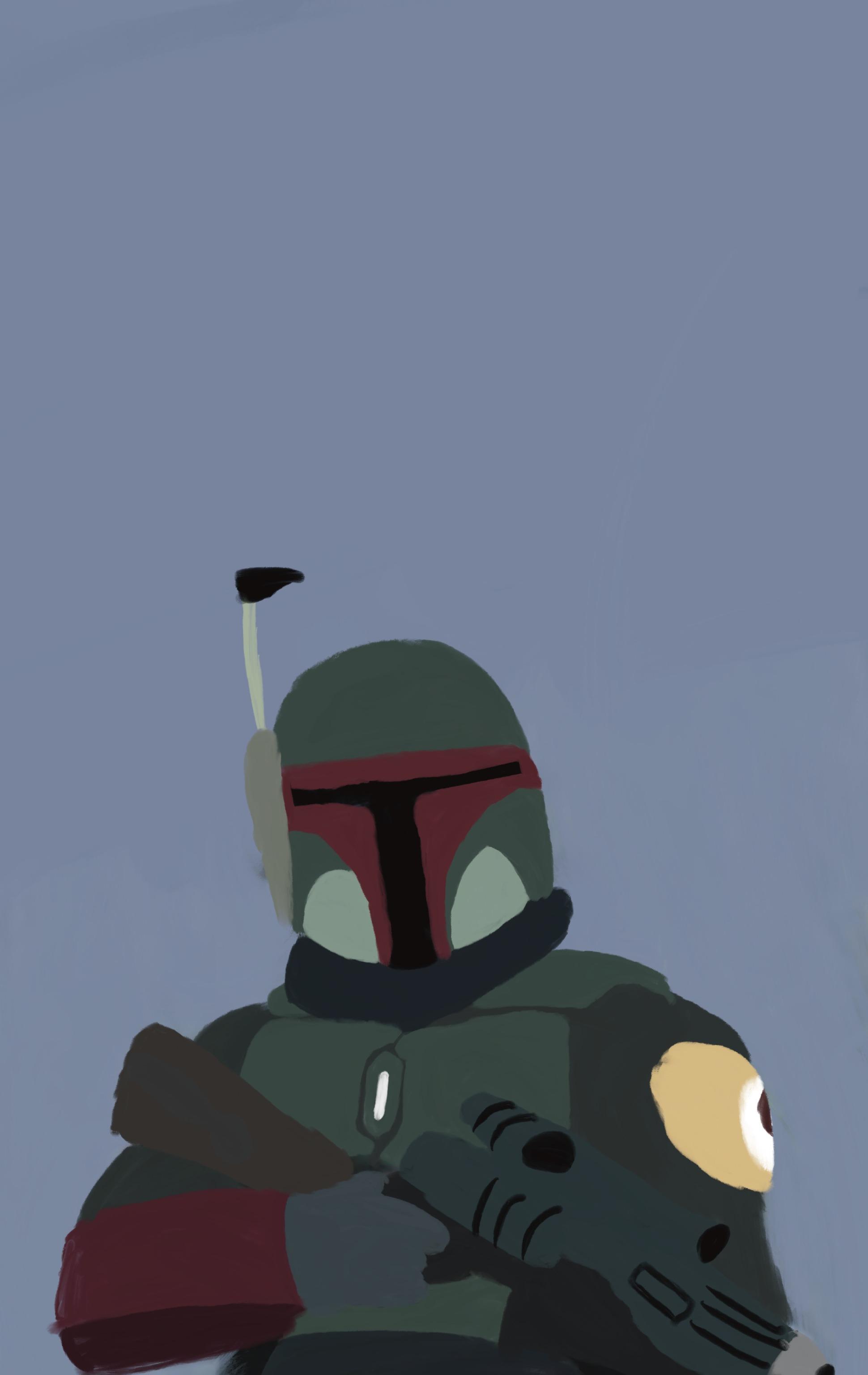 1940x3072 boba fett wallpaper