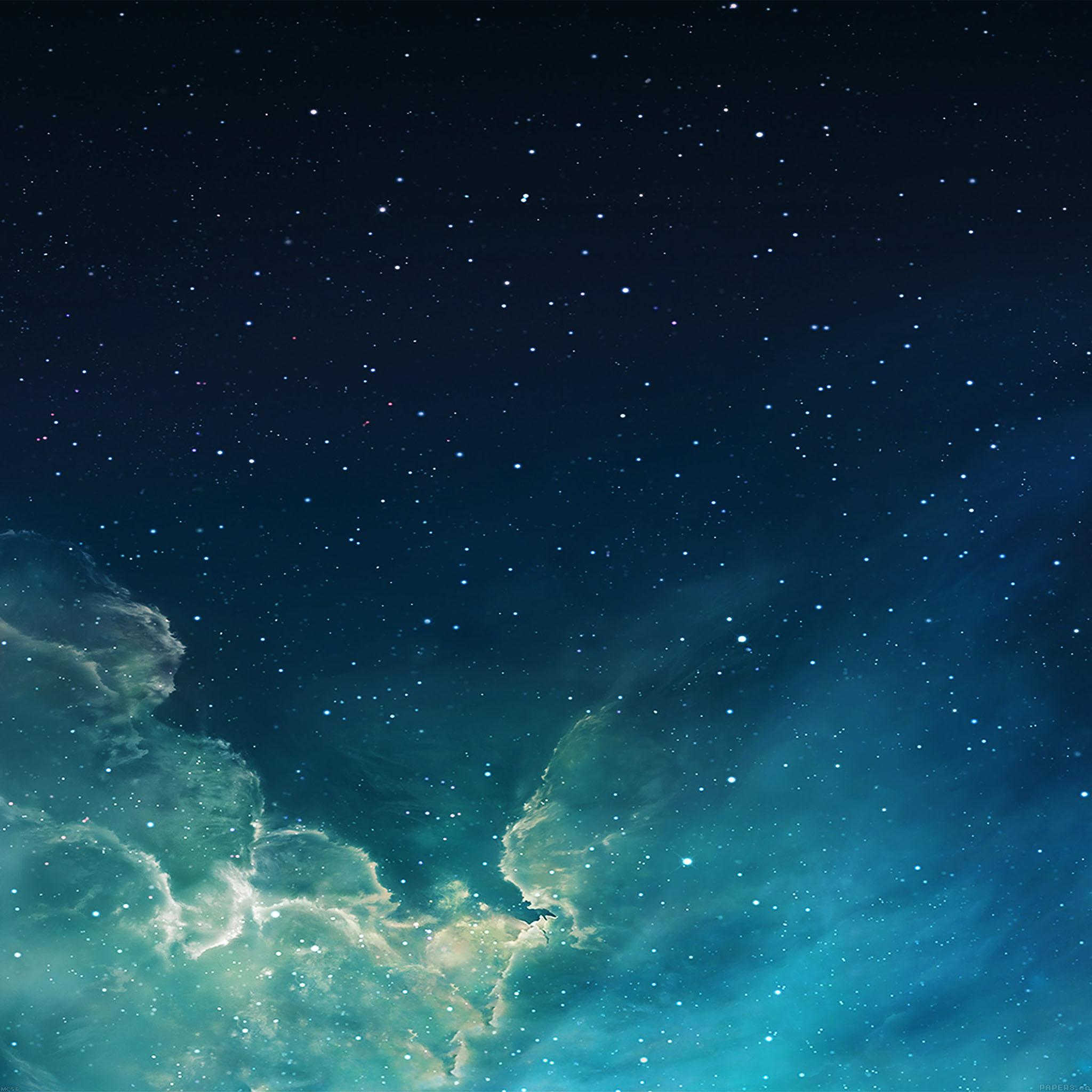 2048x2048 Wallpaper Galaxy Blue 7 Starry Star Sky Wallpaper